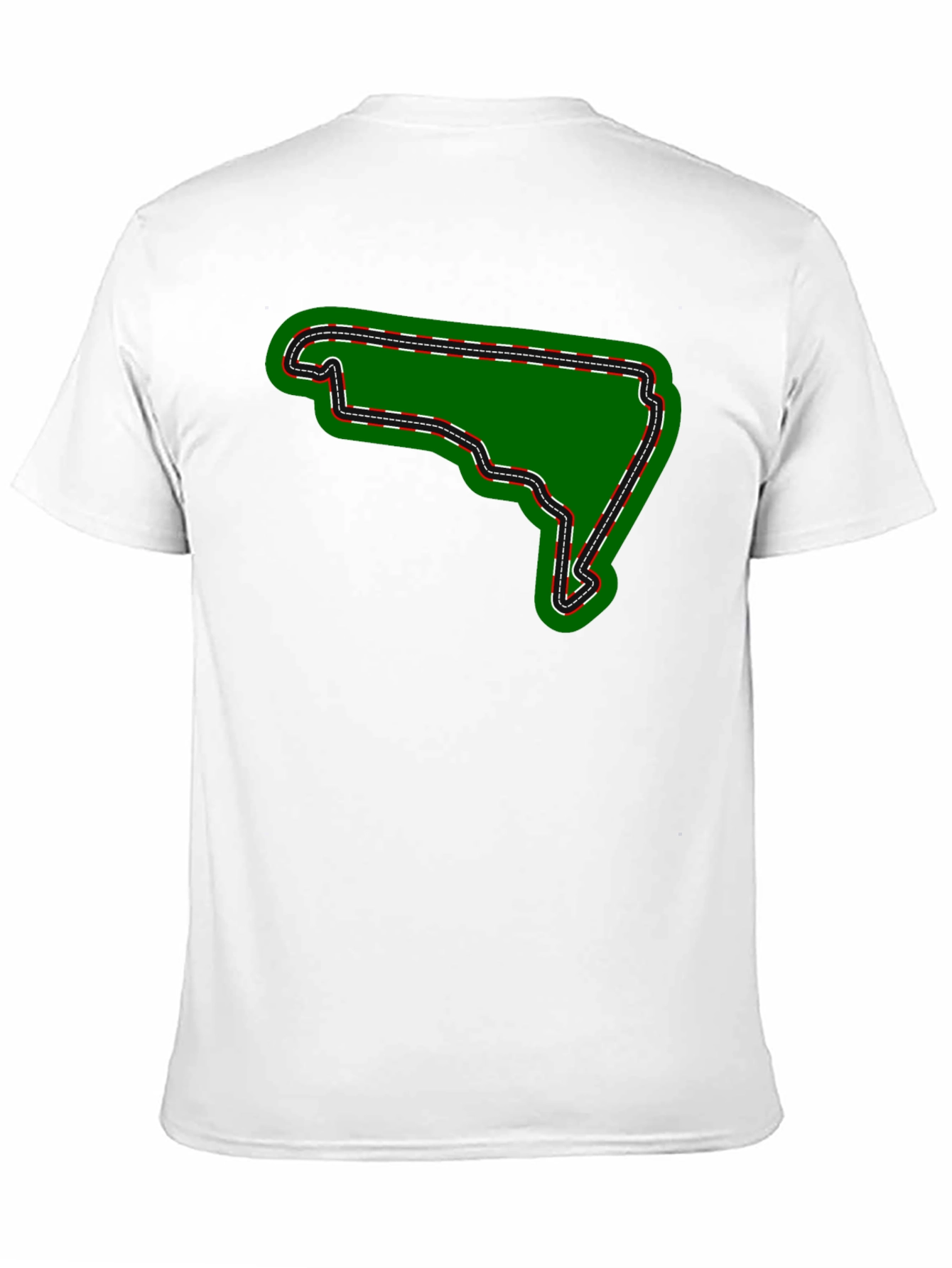 Race Track Graphic Tee - Black Cotton T-Shirt