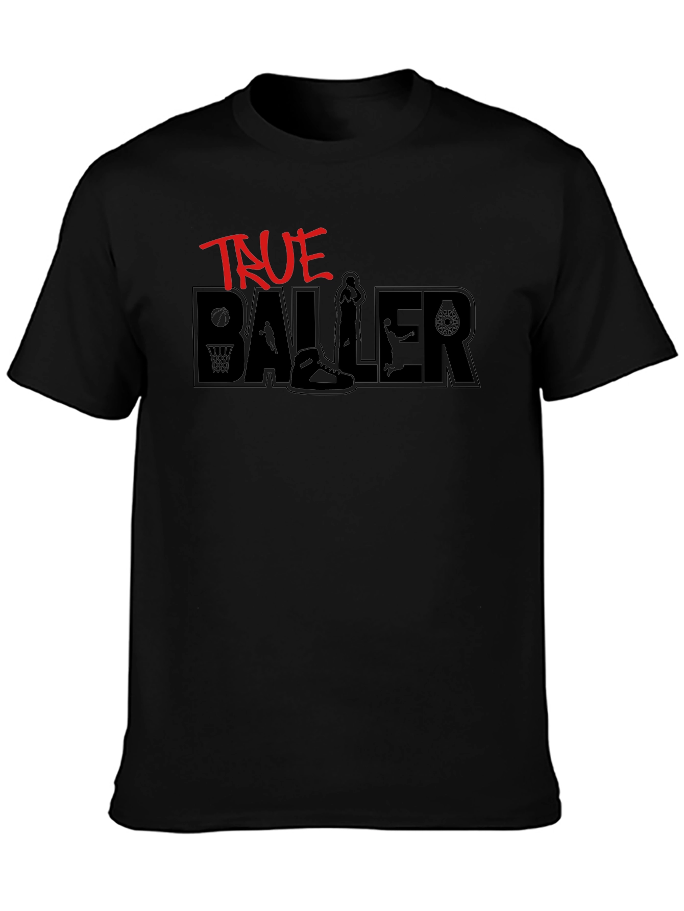 True Baller Graphic Tee - Black T-Shirt