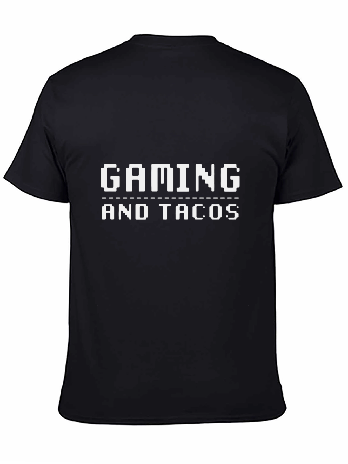 Gaming and Tacos Black Graphic Tee