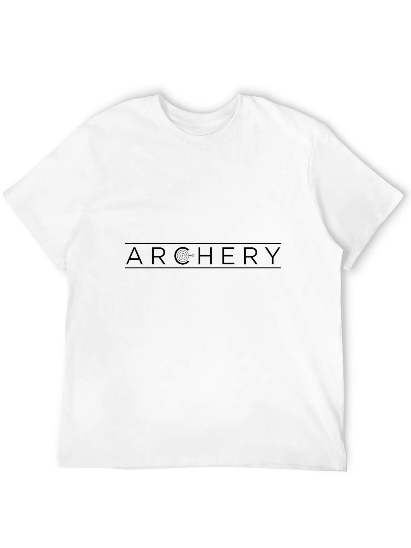Archery Graphic Tee - Black Sporty Casual Style
