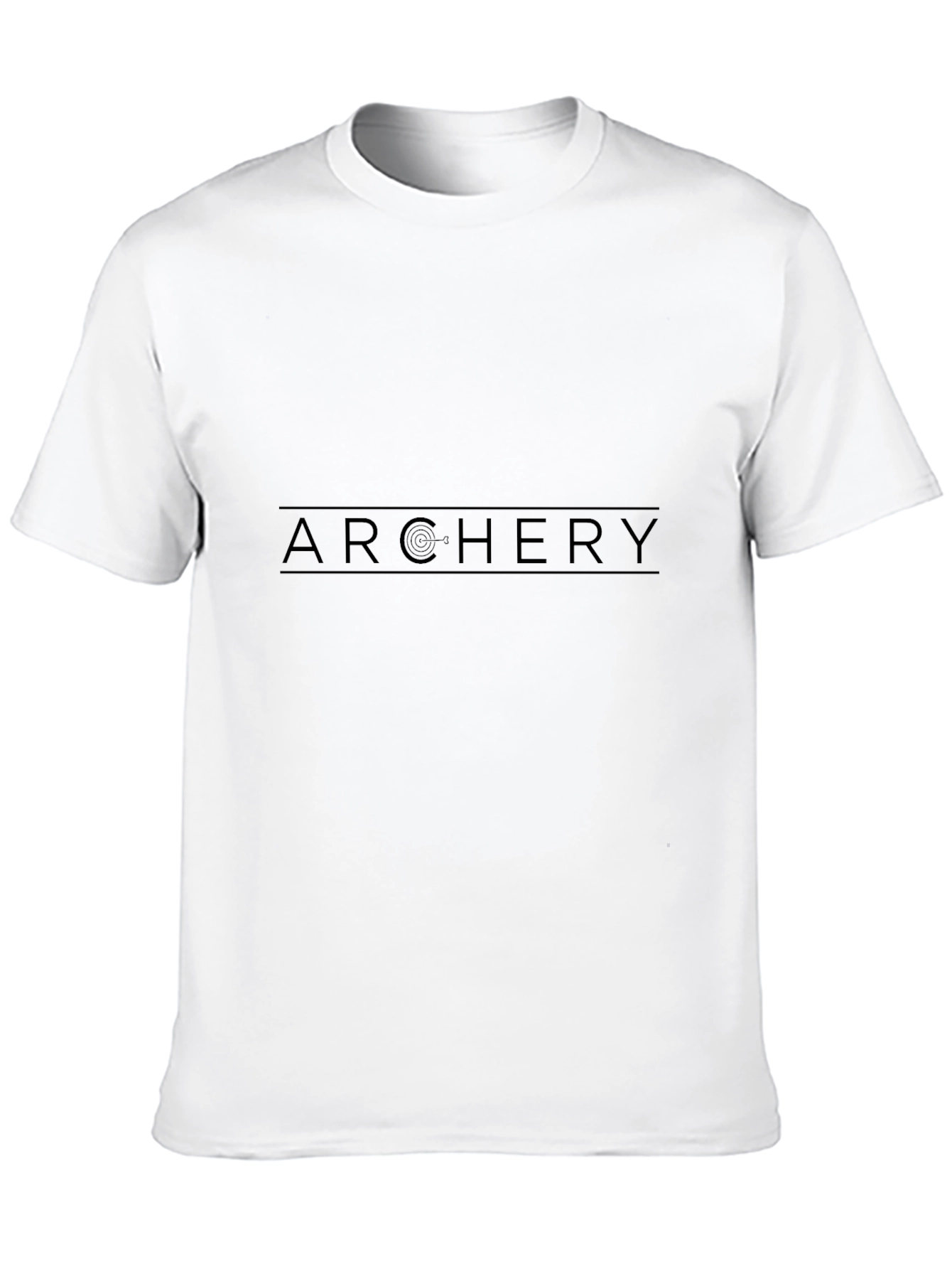 Archery Graphic Tee - Black Sporty Casual Style