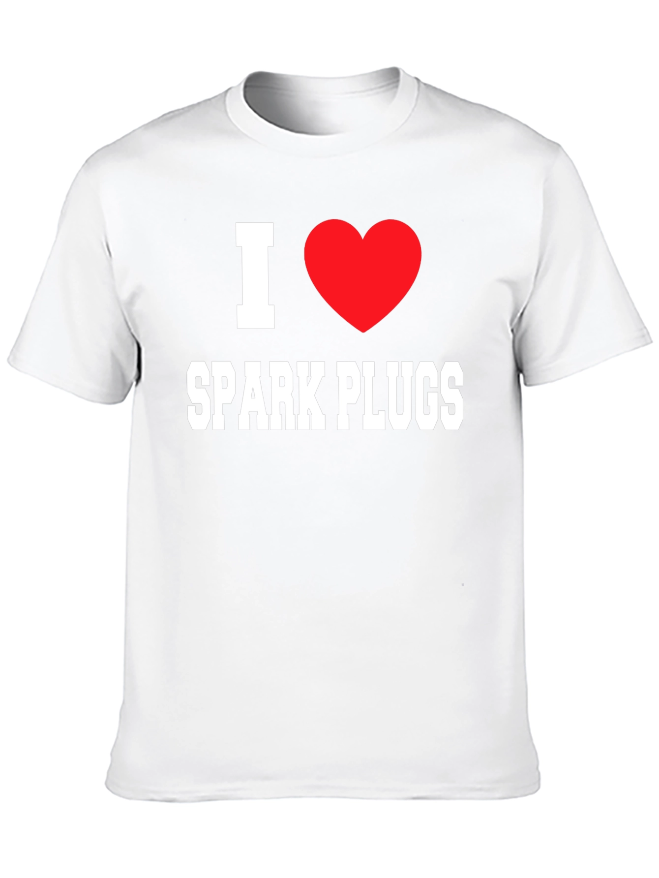 I Love Spark Plugs Black T-Shirt