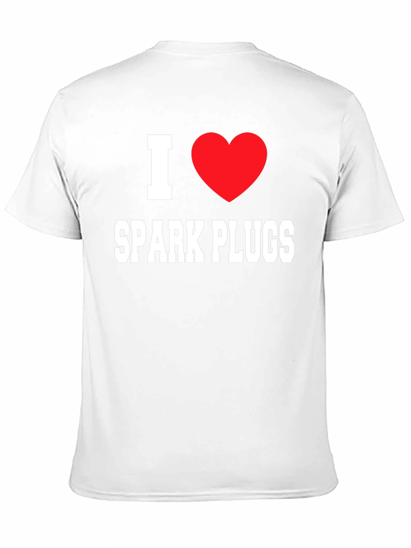 I Love Spark Plugs Black T-Shirt