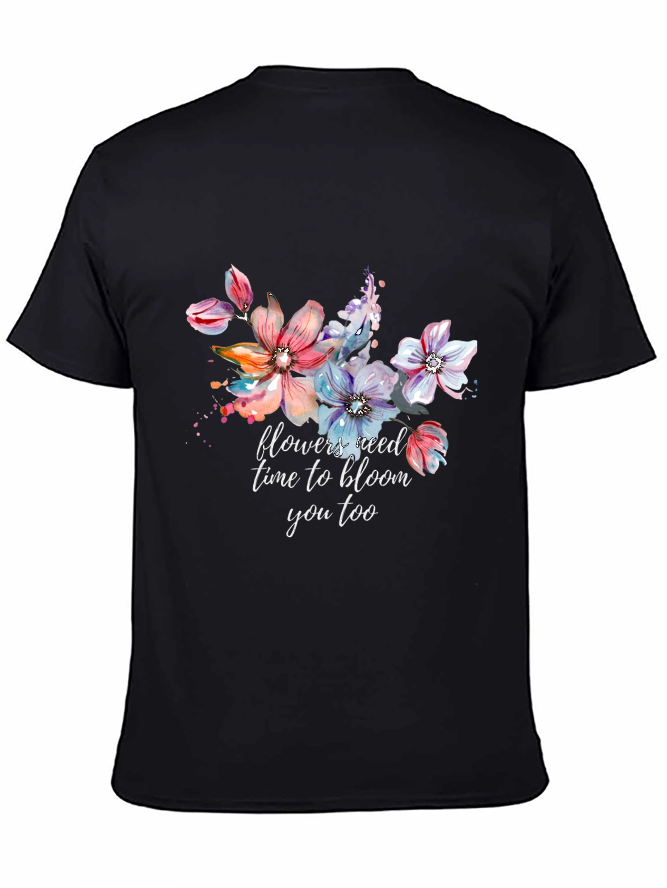 Floral Bloom T-Shirt - Inspirational Graphic Tee