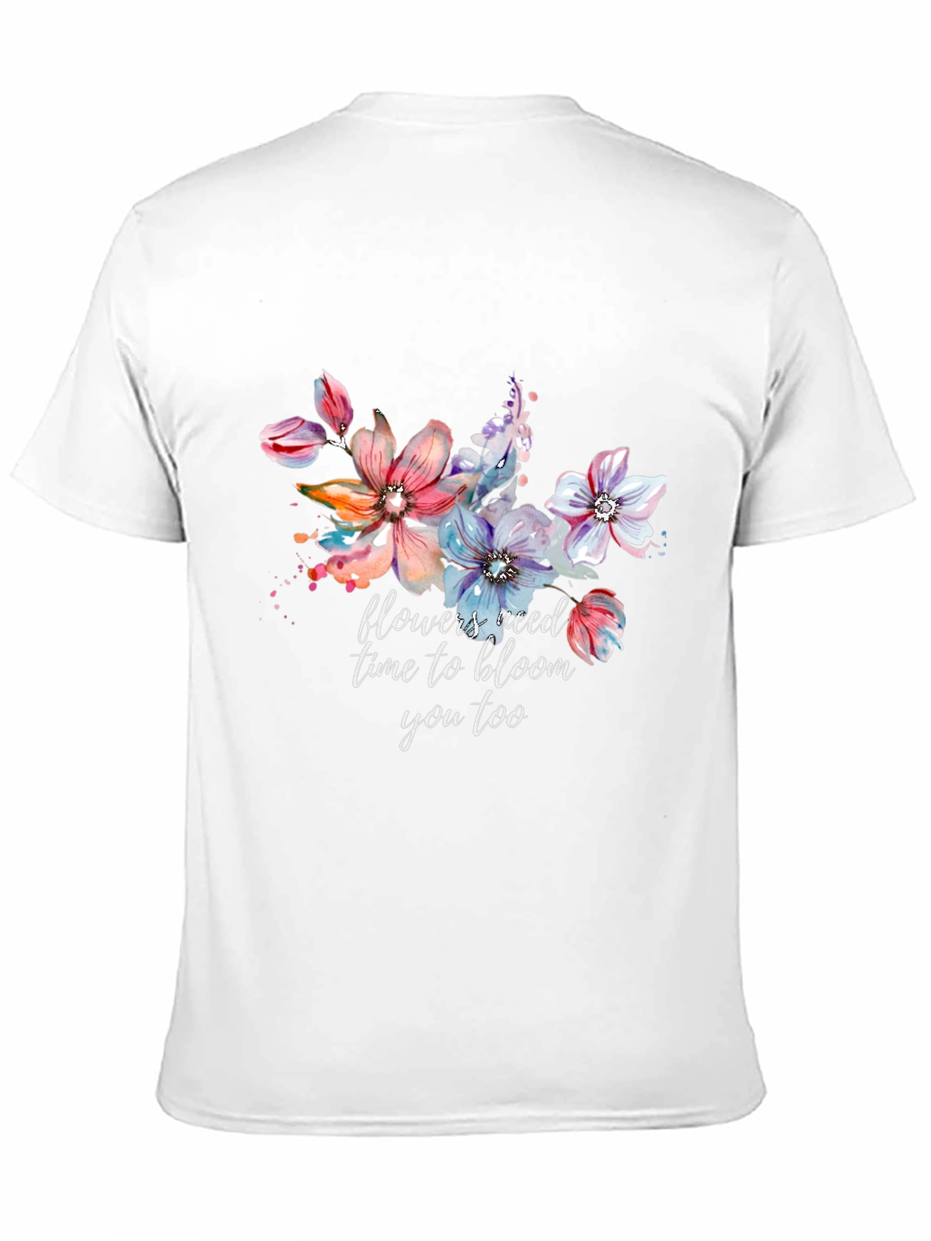 Floral Bloom T-Shirt - Inspirational Graphic Tee
