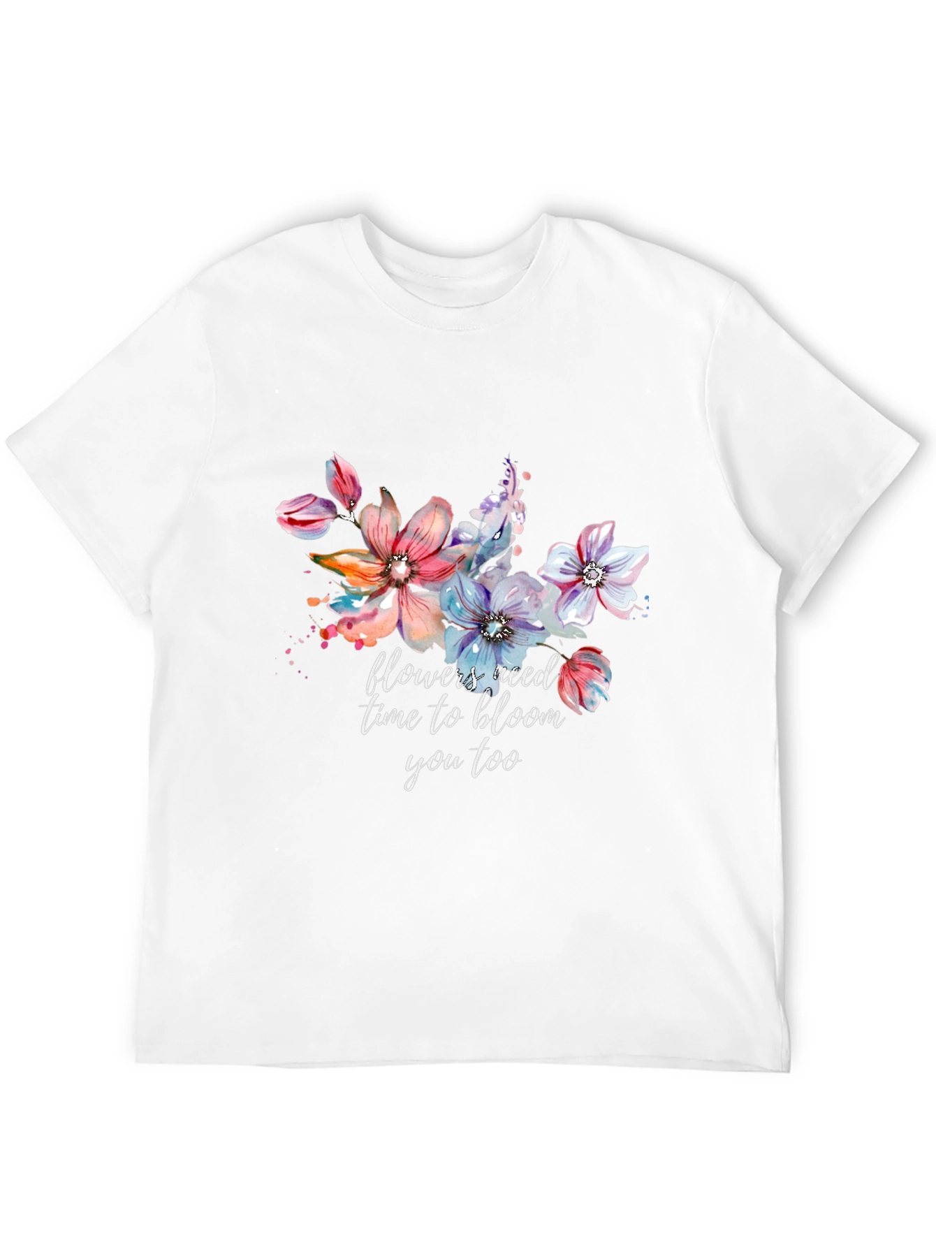 Floral Bloom T-Shirt - Inspirational Graphic Tee