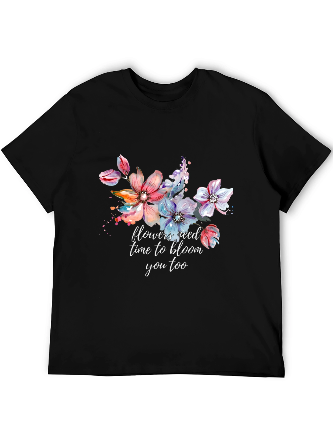 Floral Bloom T-Shirt - Inspirational Graphic Tee