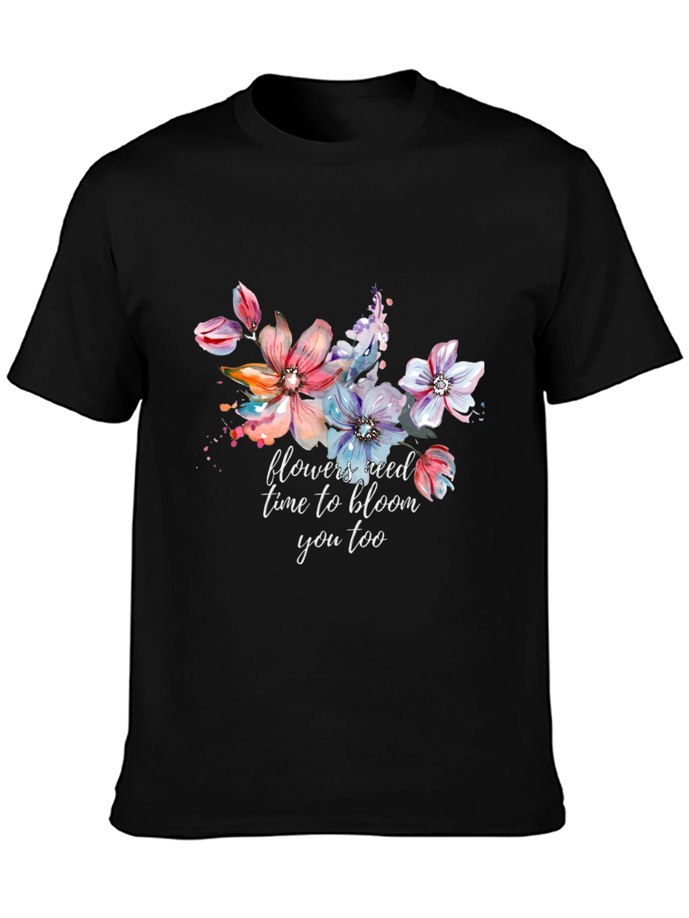 Floral Bloom T-Shirt - Inspirational Graphic Tee