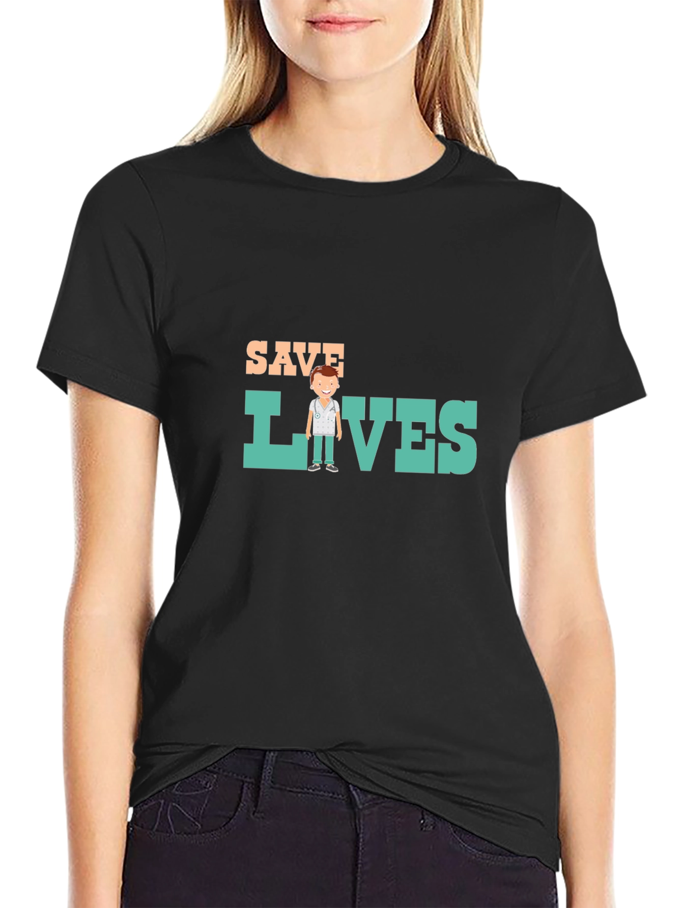 Save Lives Black T-Shirt