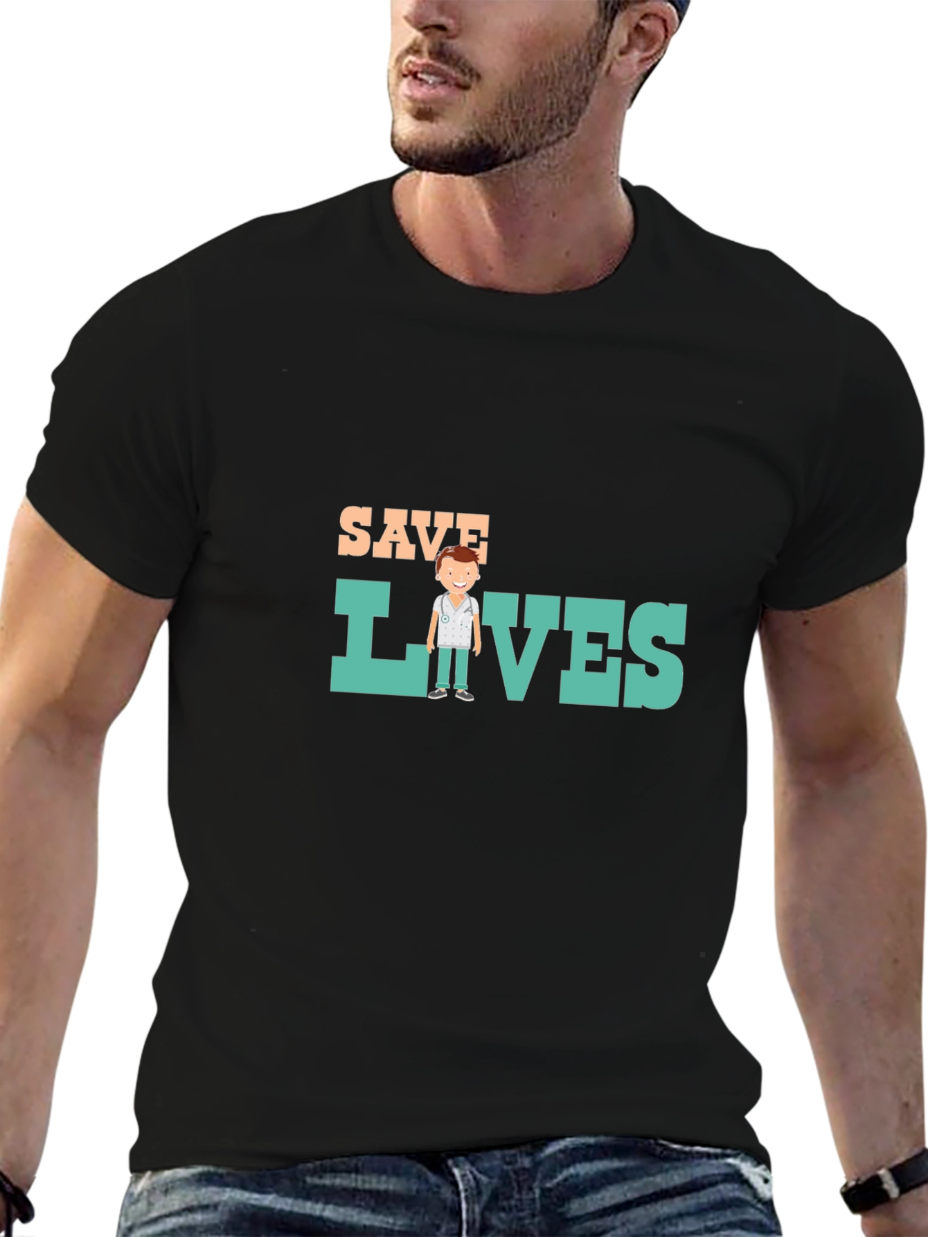 Save Lives Black T-Shirt