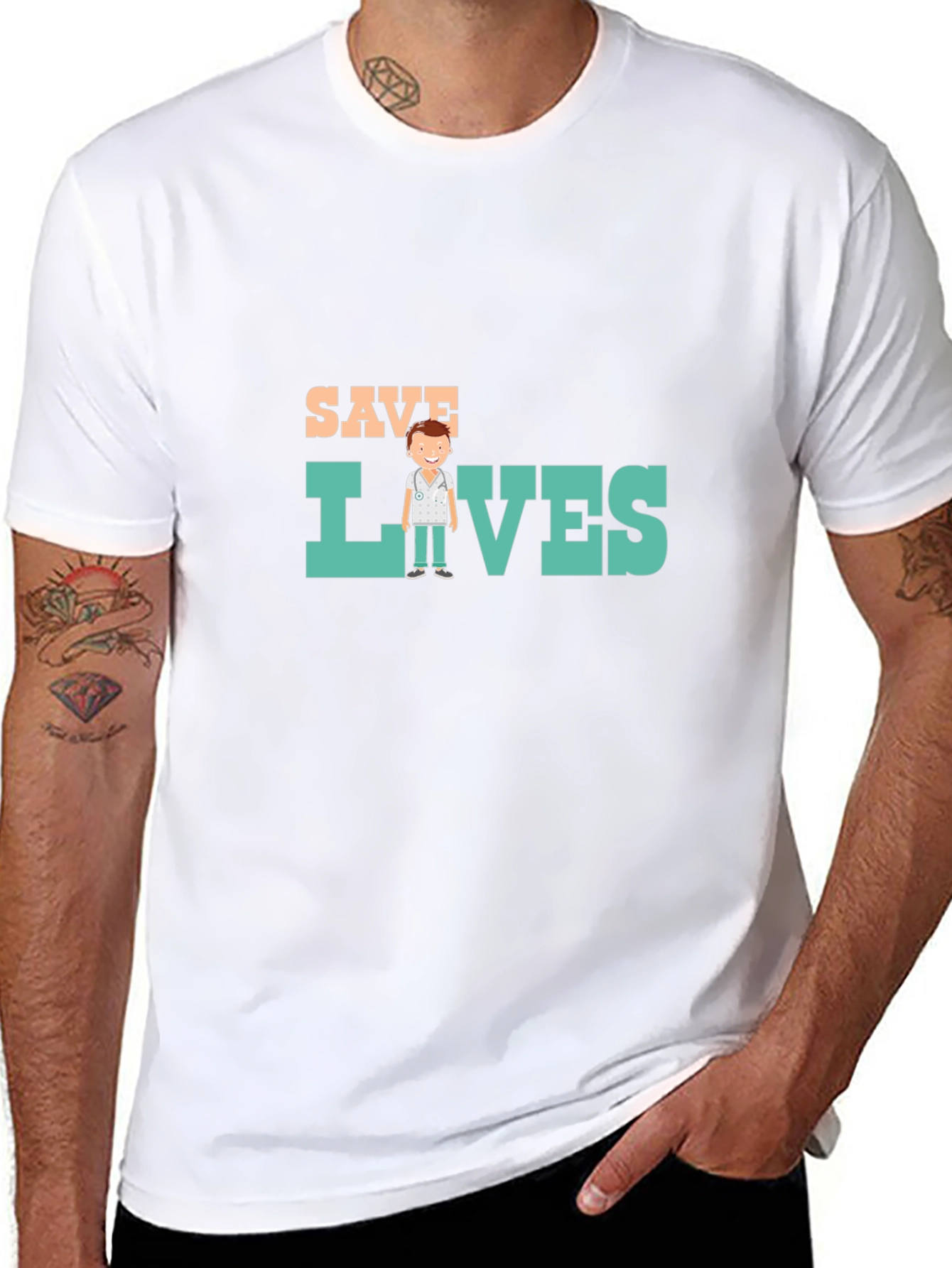 Save Lives Black T-Shirt