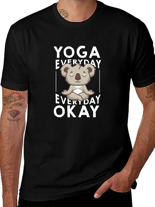 Yoga Koala Bear Graphic Tee - Everyday Okay