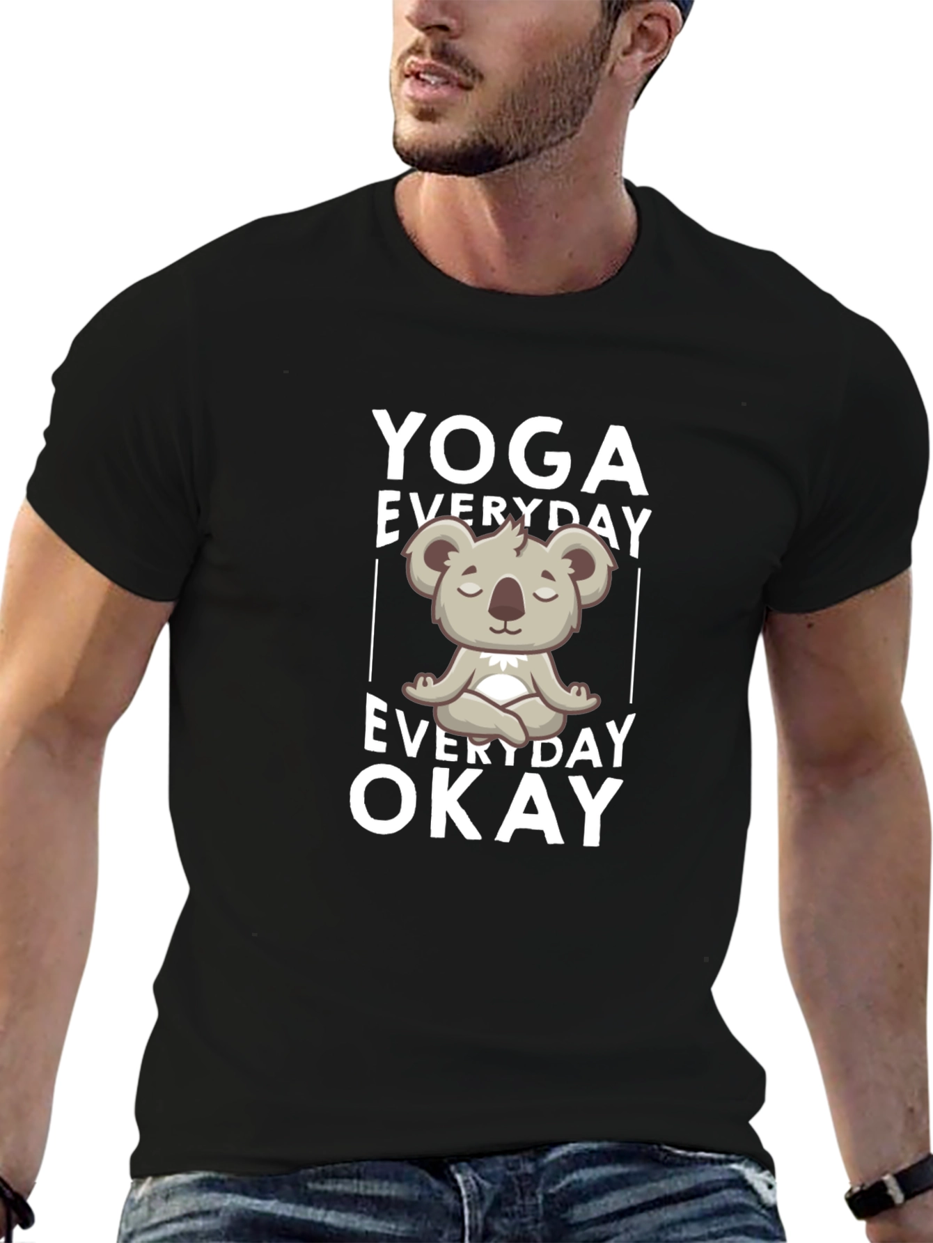 Yoga Koala Bear Graphic Tee - Everyday Okay