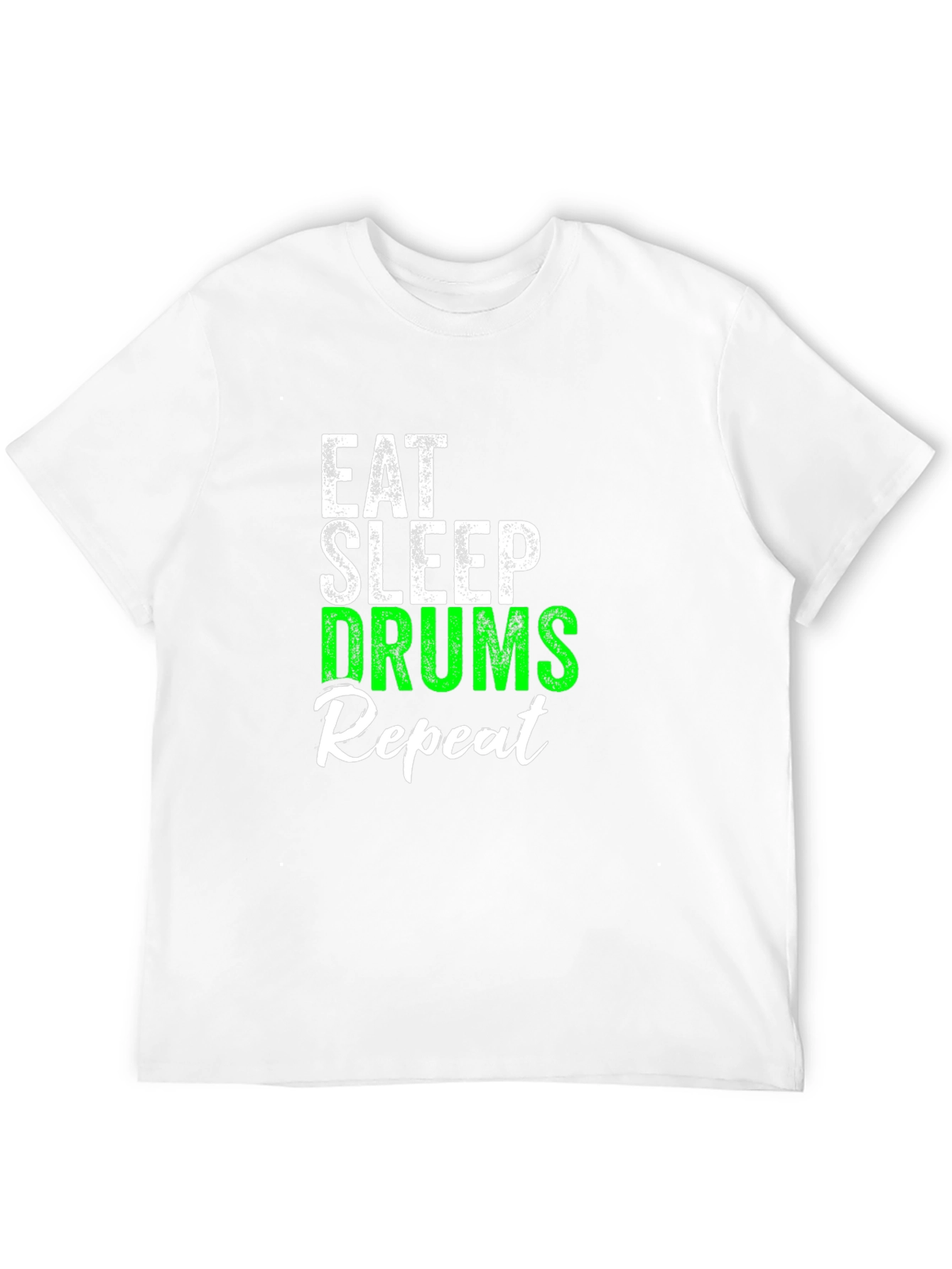 Eat Sleep Drums Repeat Black T-Shirt