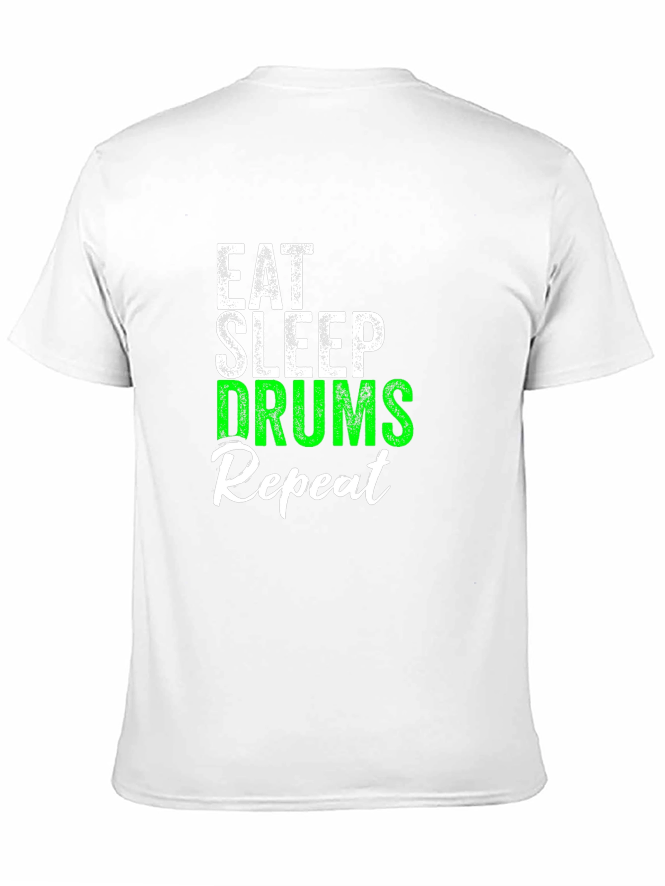 Eat Sleep Drums Repeat Black T-Shirt