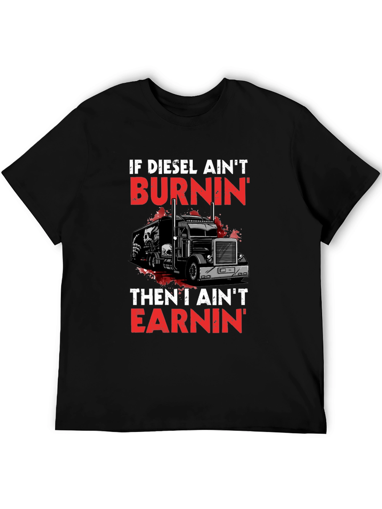 Diesel Burnin T-Shirt - Trucker Style