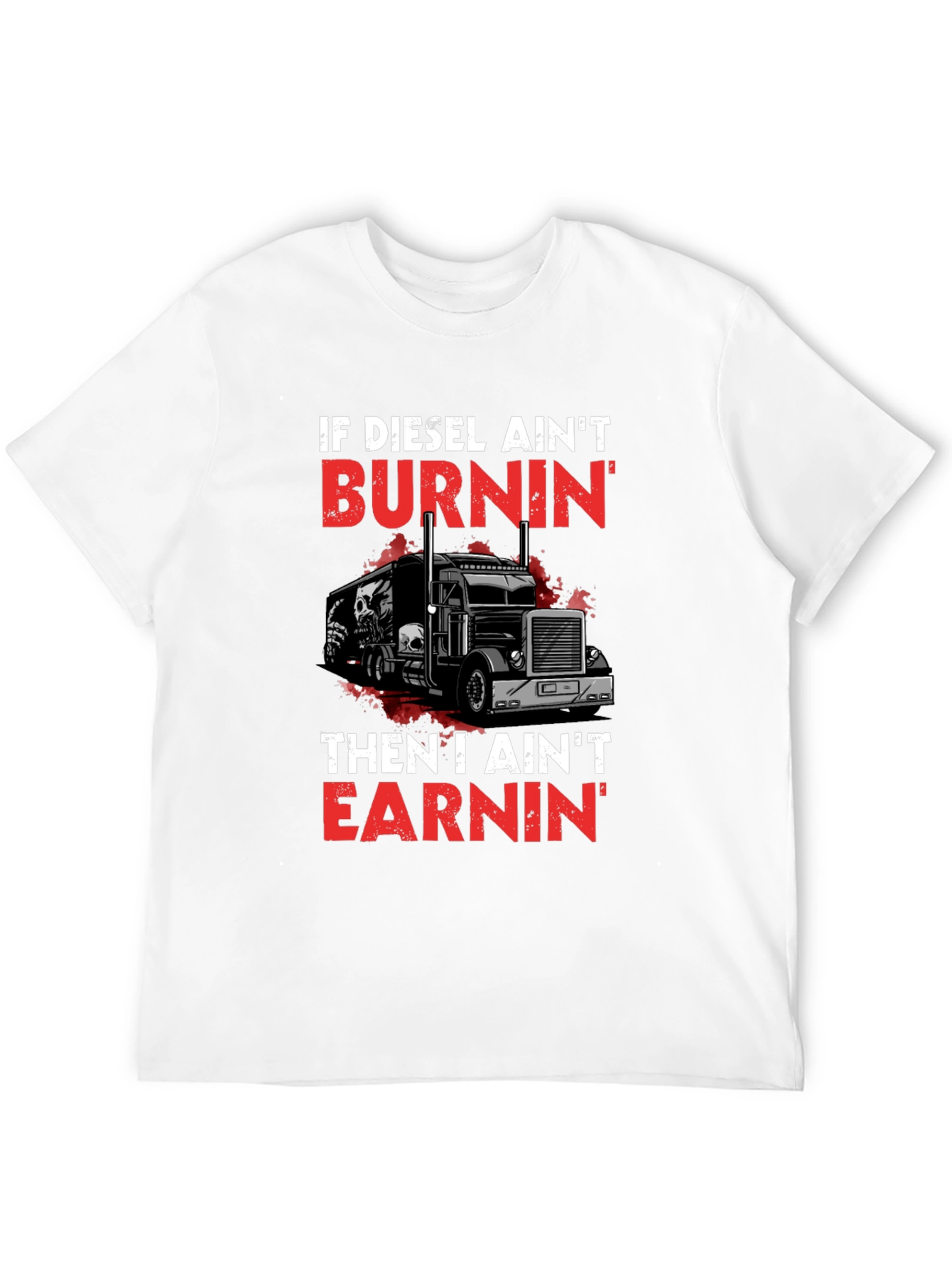 Diesel Burnin T-Shirt - Trucker Style