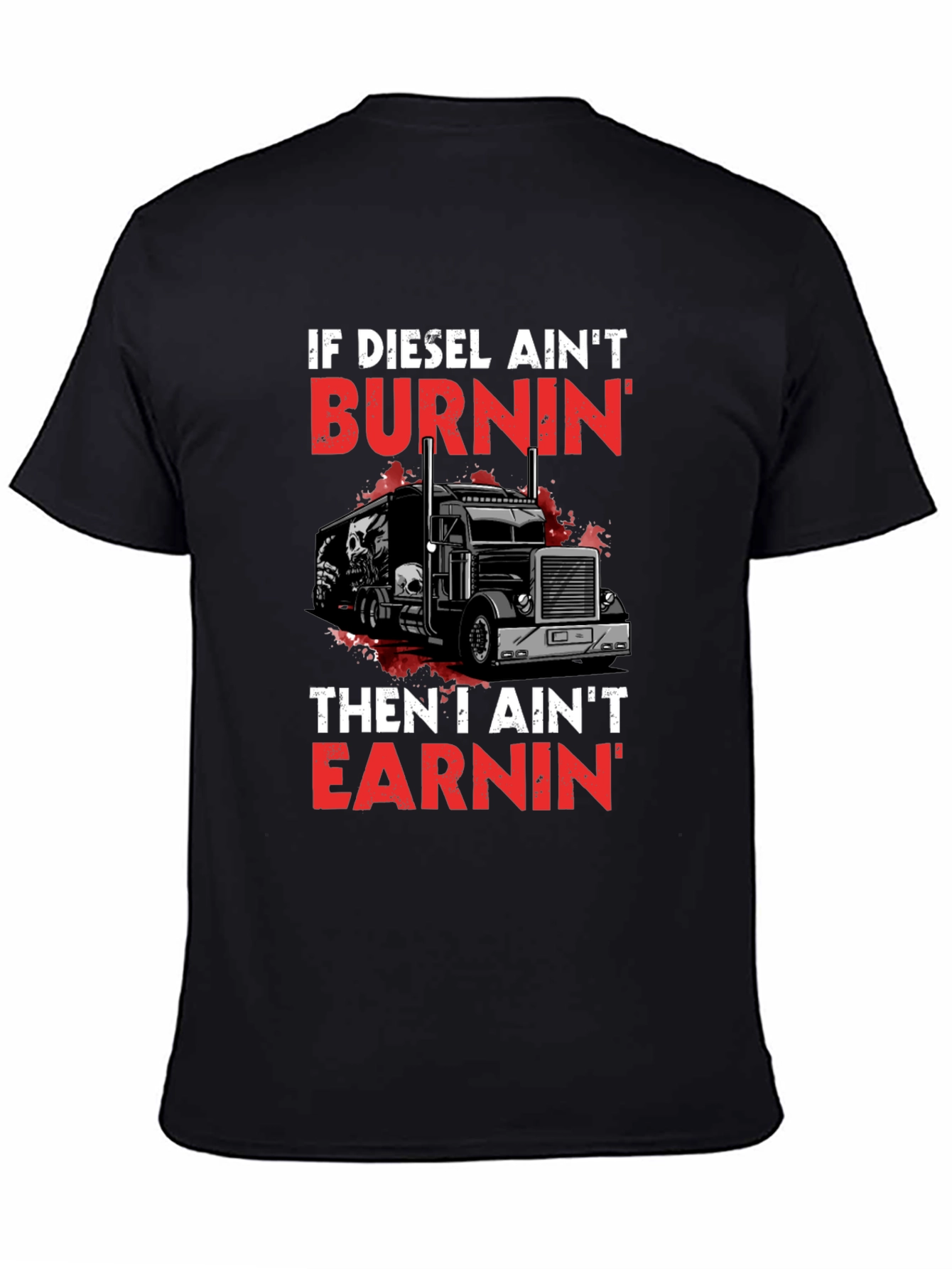 Diesel Burnin T-Shirt - Trucker Style