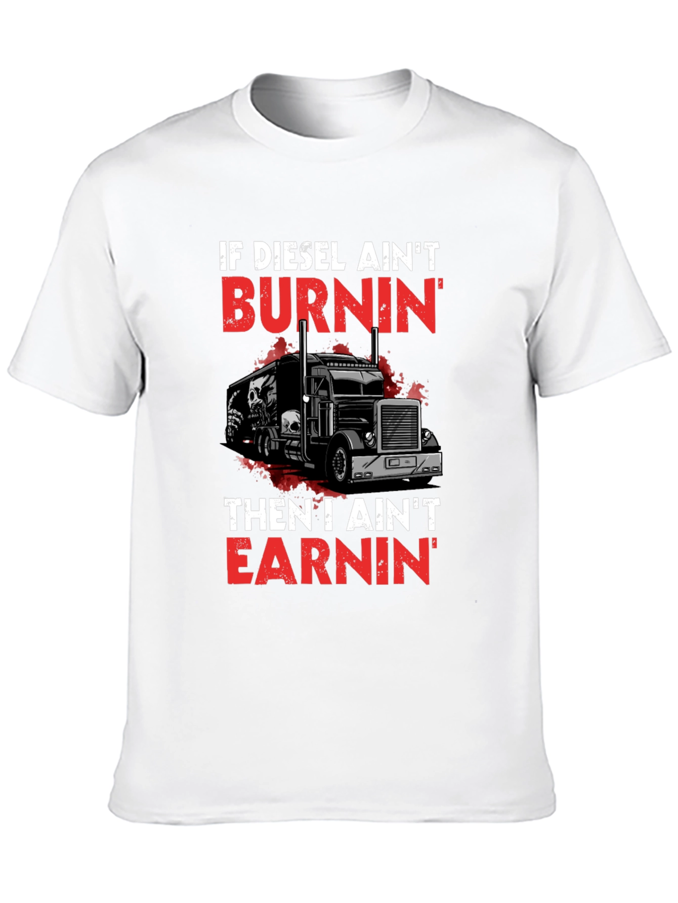 Diesel Burnin T-Shirt - Trucker Style
