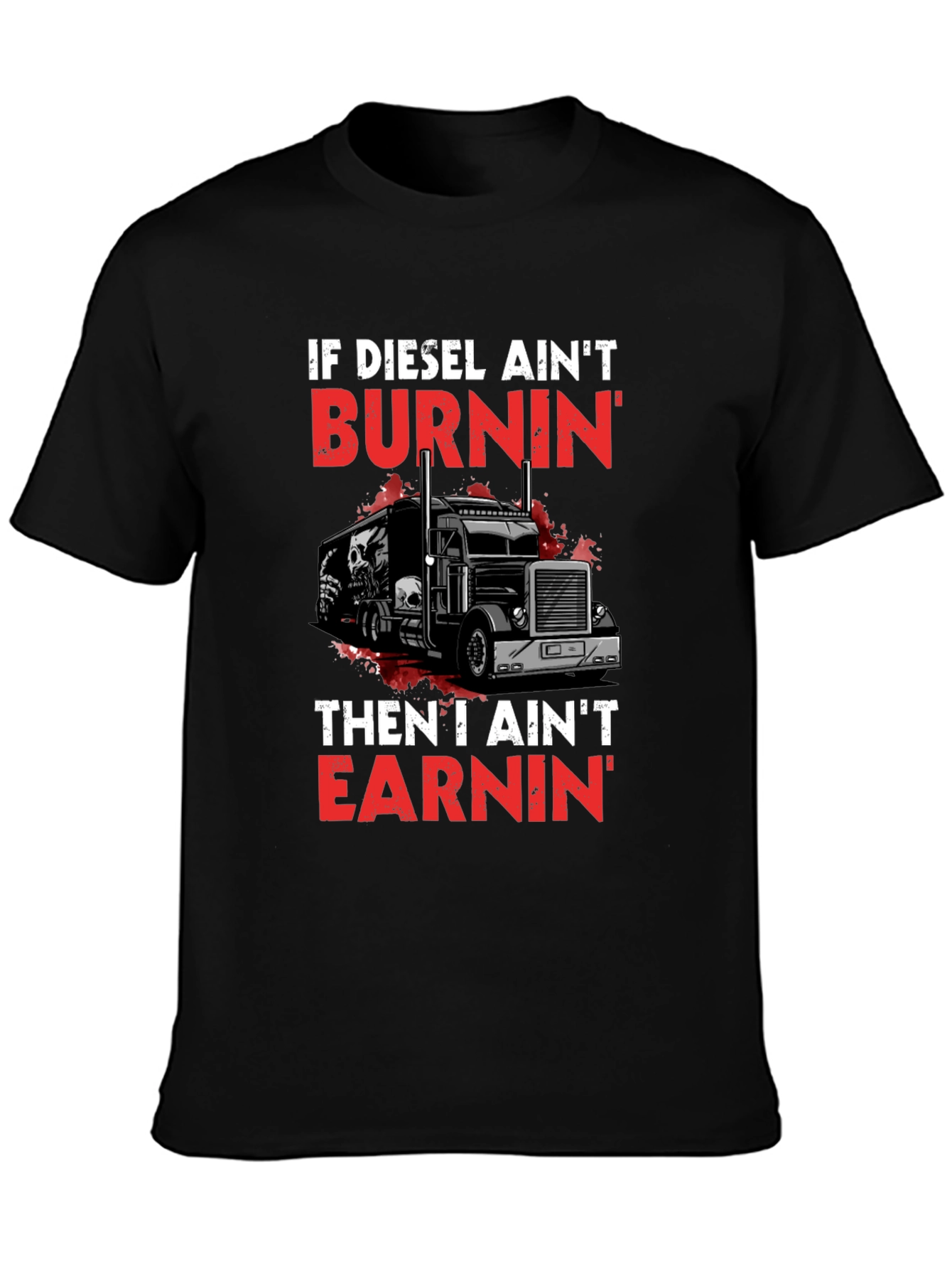 Diesel Burnin T-Shirt - Trucker Style