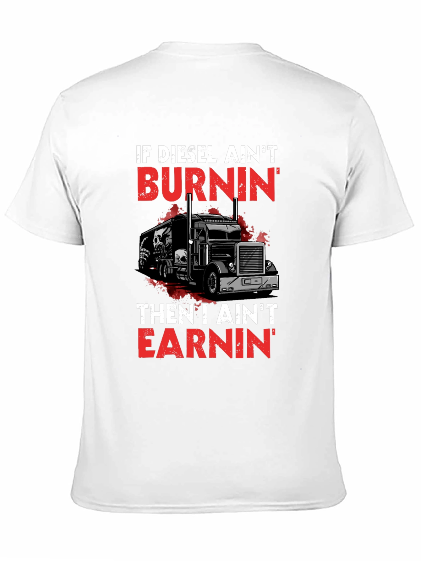 Diesel Burnin T-Shirt - Trucker Style