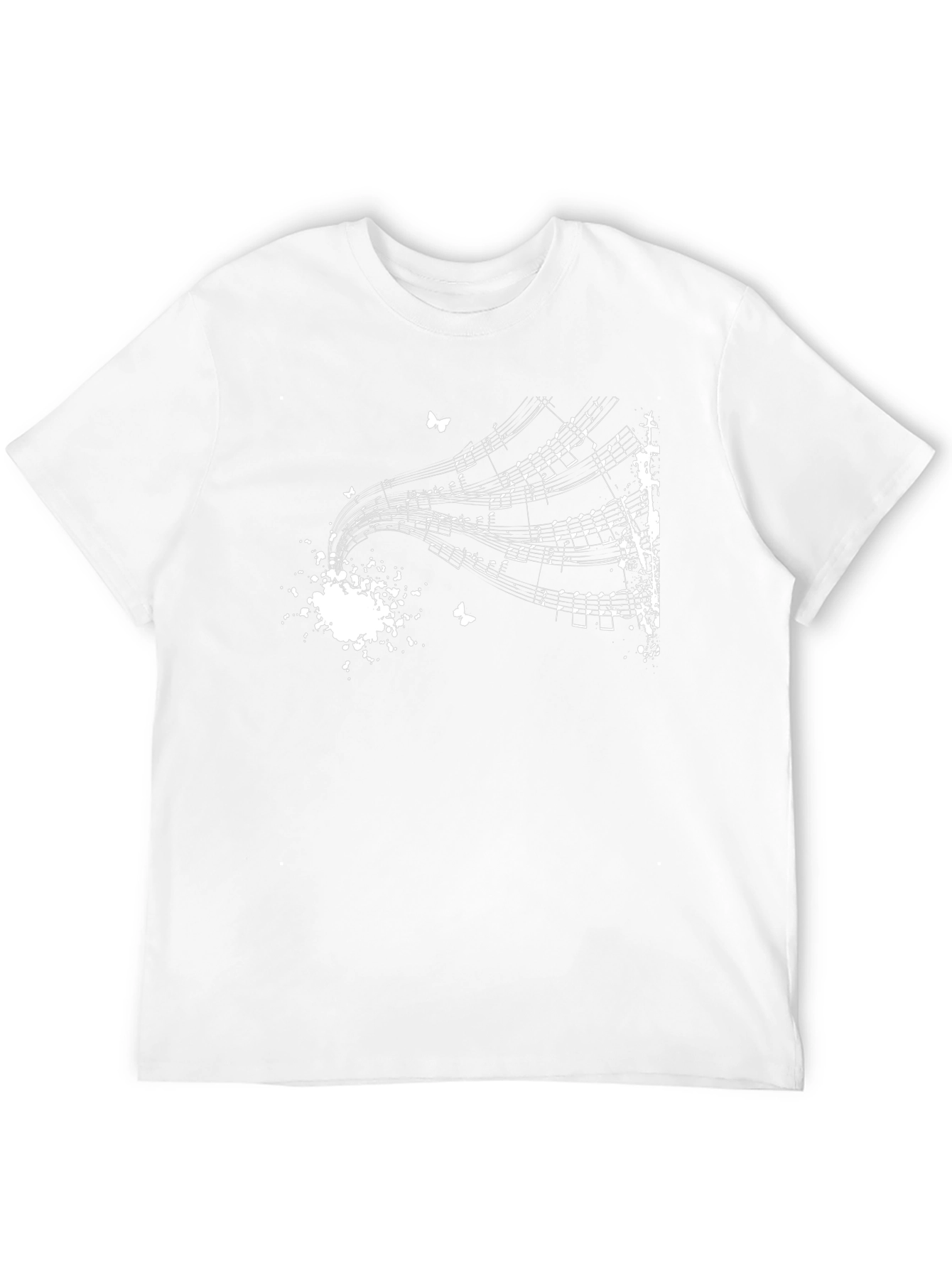 Musical Notes Black T-Shirt