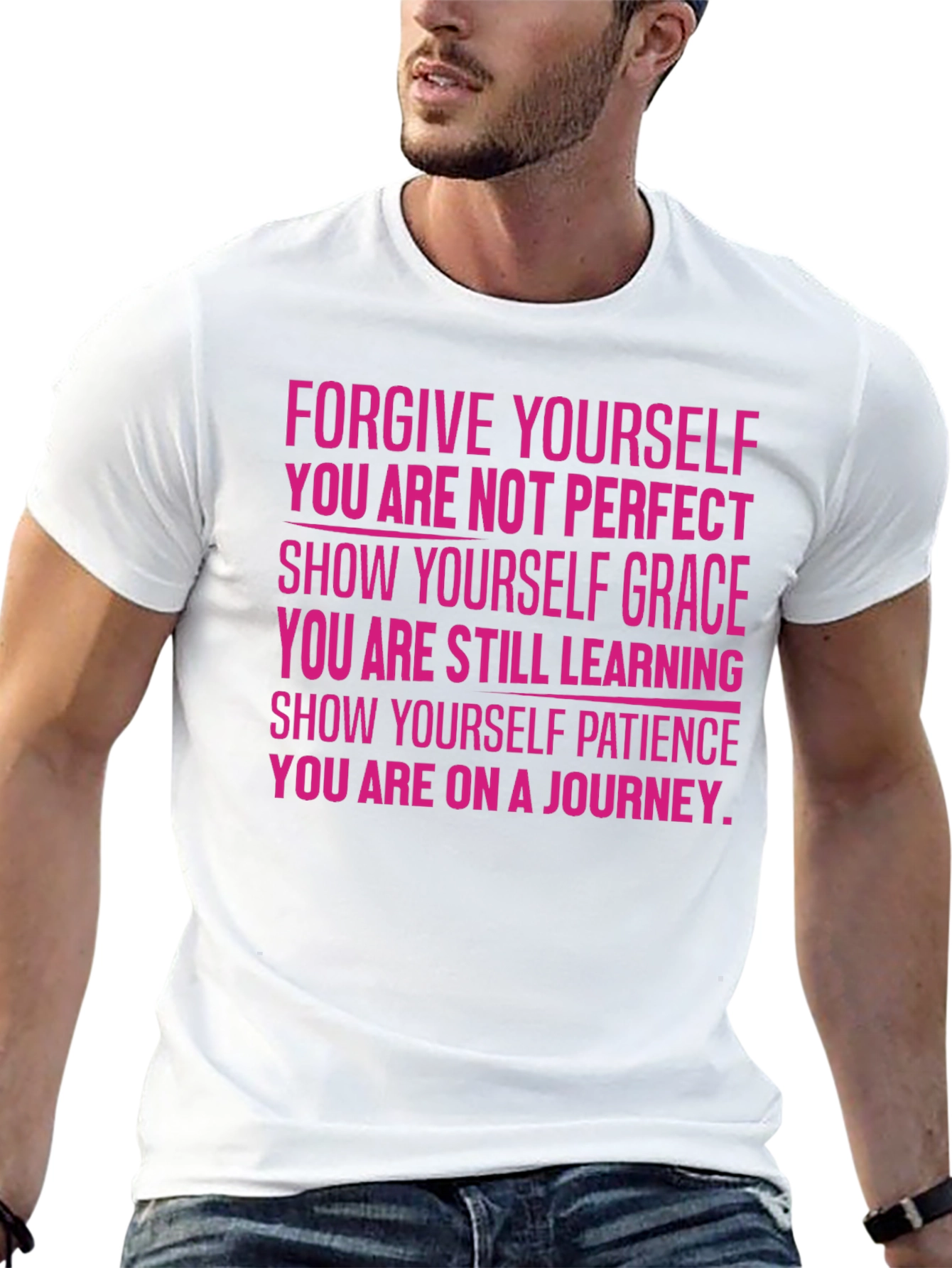 Forgive Yourself Graphic T-Shirt - Inspirational Tee