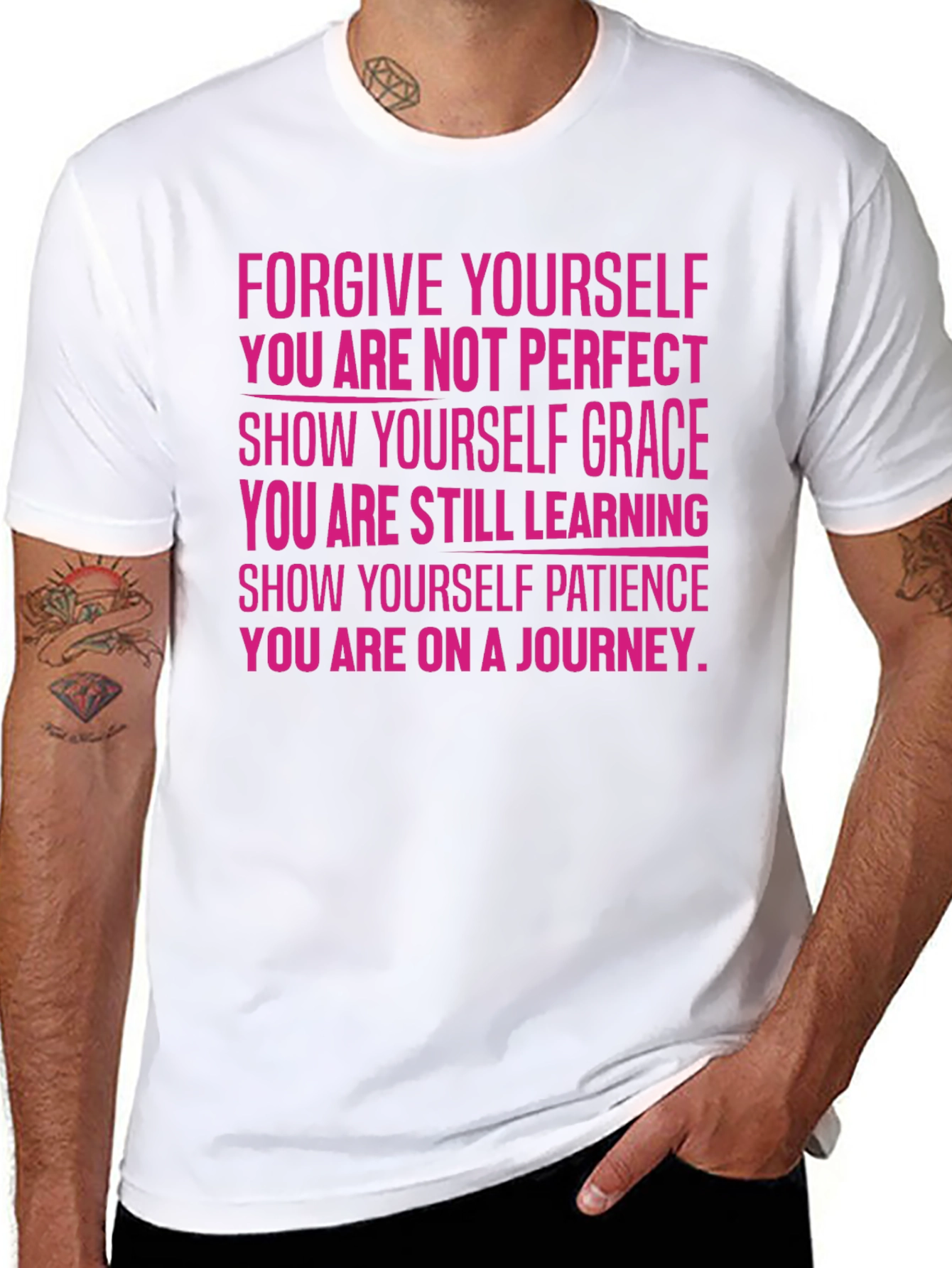 Forgive Yourself Graphic T-Shirt - Inspirational Tee