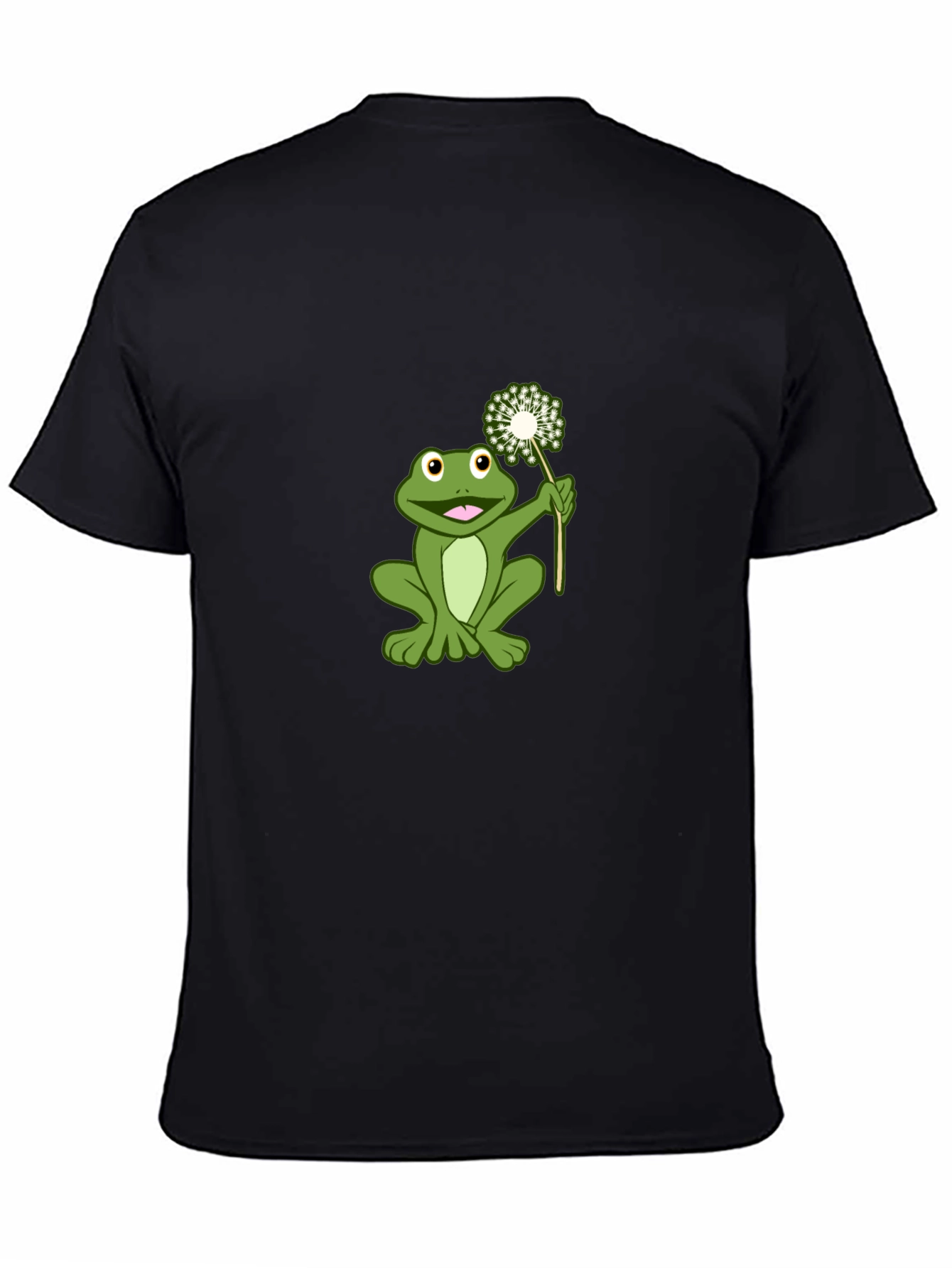 Frog Holding Dandelion Graphic Tee