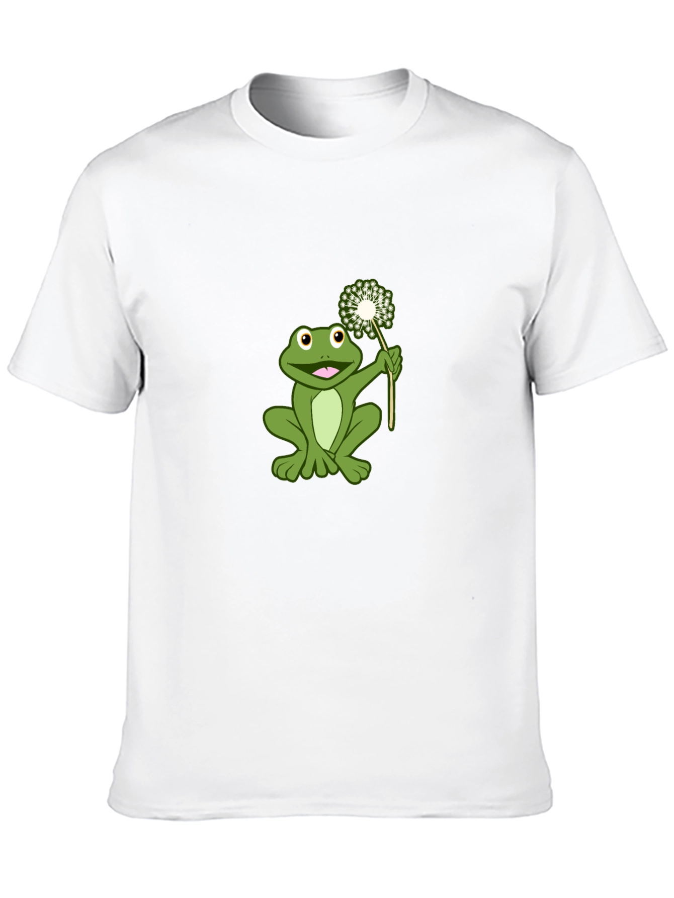 Frog Holding Dandelion Graphic Tee
