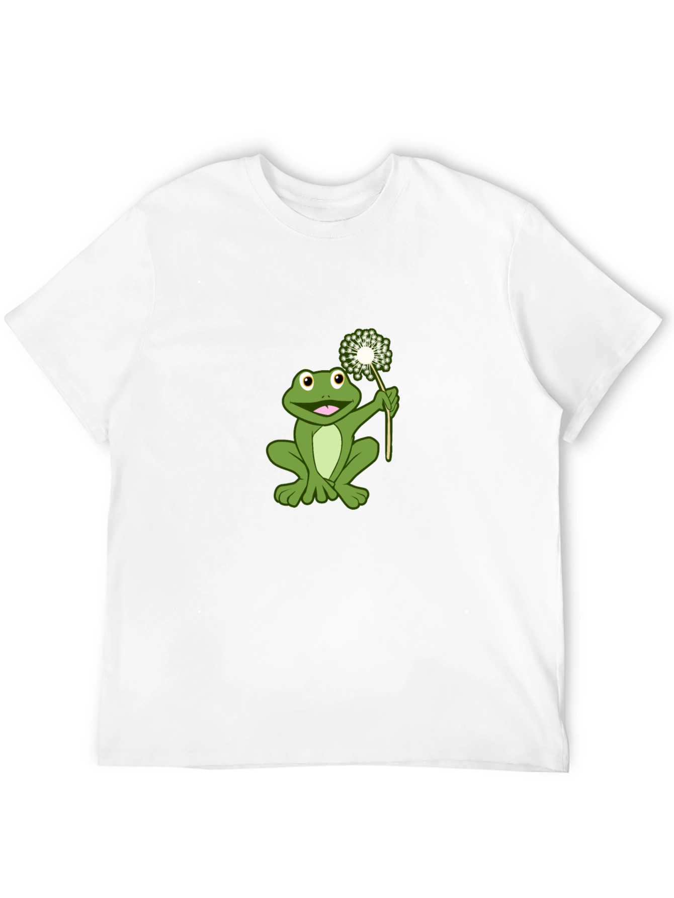Frog Holding Dandelion Graphic Tee
