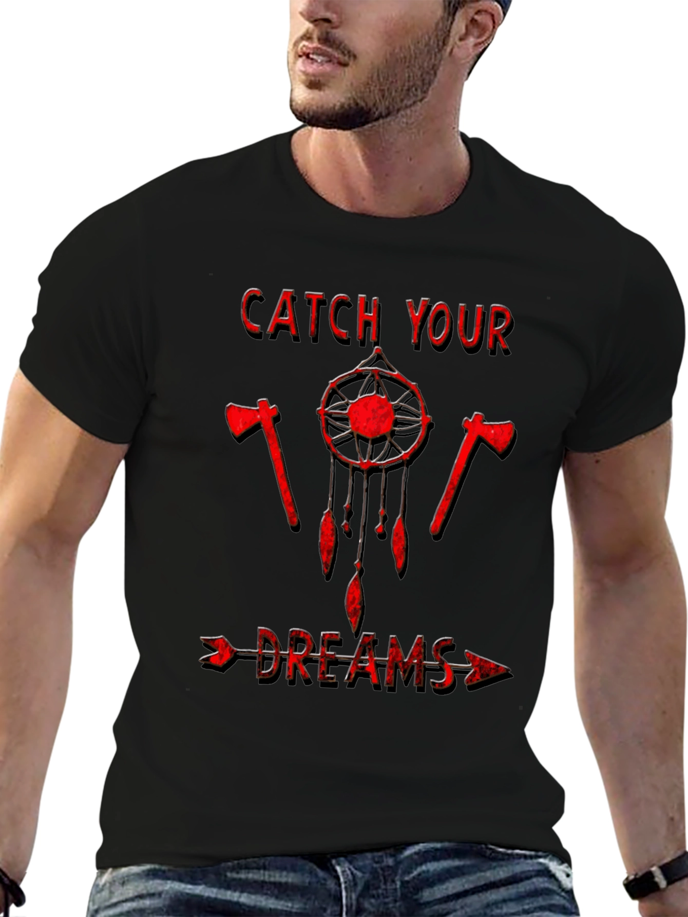 Catch Your Dreams T-Shirt - Native American Inspired Design