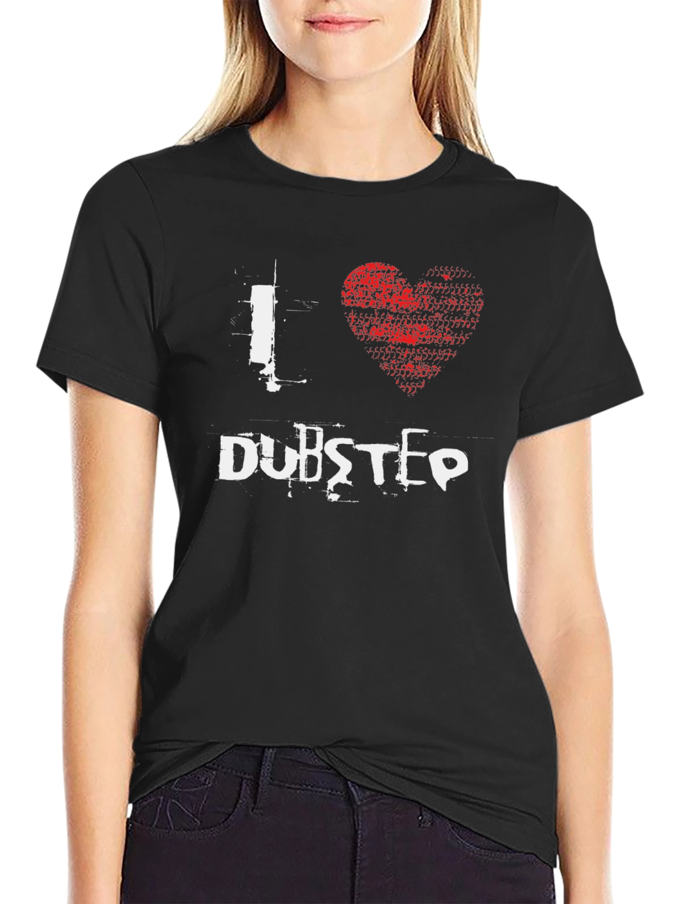 I Heart Dubstep T-Shirt - Black Graphic Tee