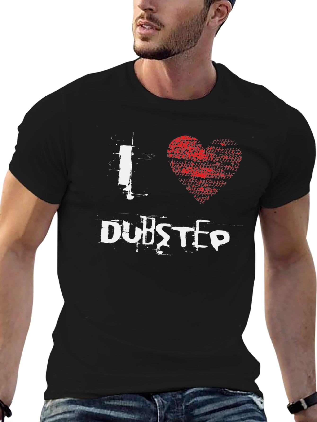 I Heart Dubstep T-Shirt - Black Graphic Tee
