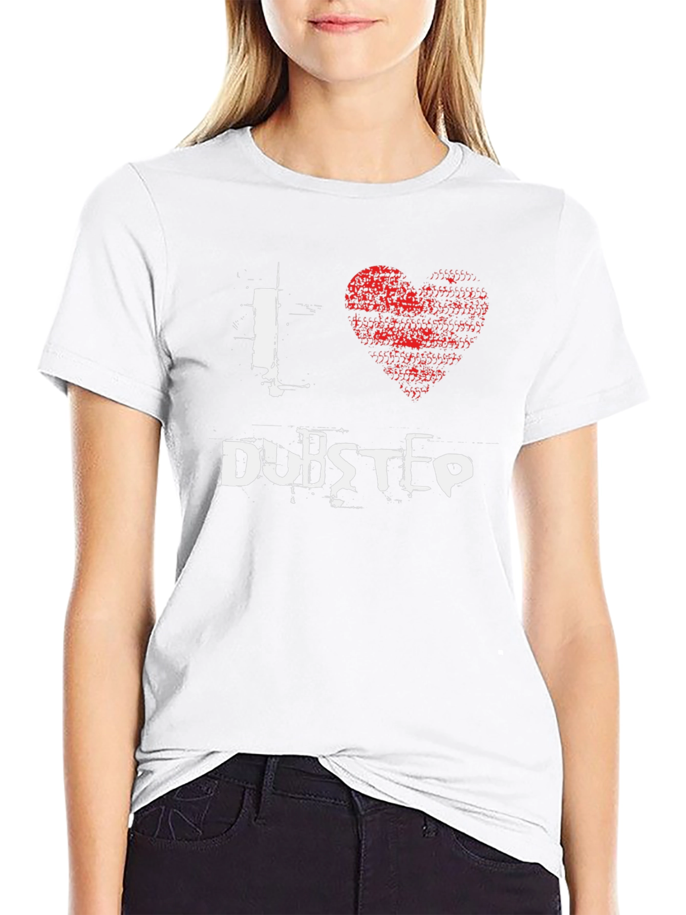 I Heart Dubstep T-Shirt - Black Graphic Tee