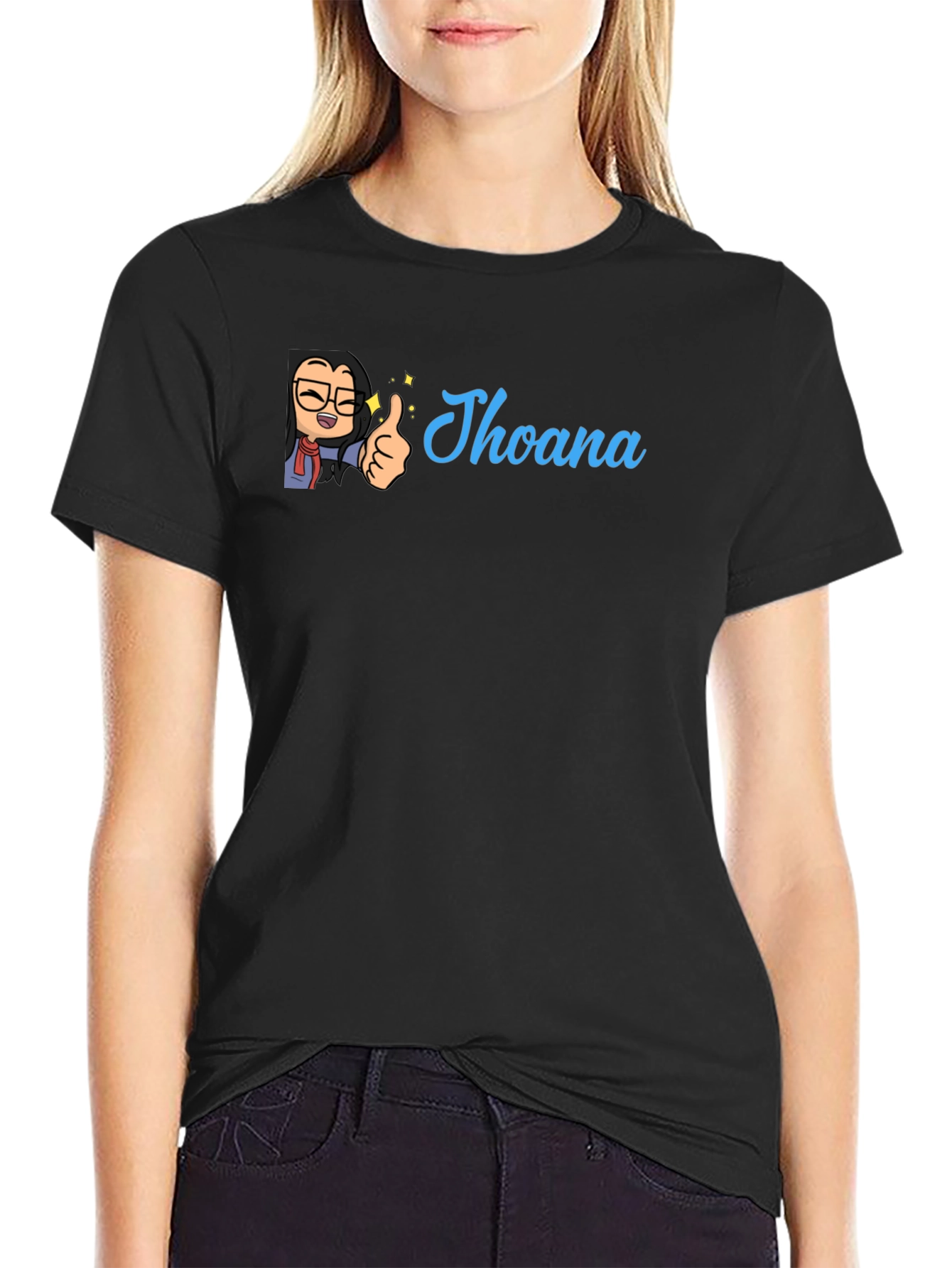 Personalized Jhoana Cartoon Graphic Tee