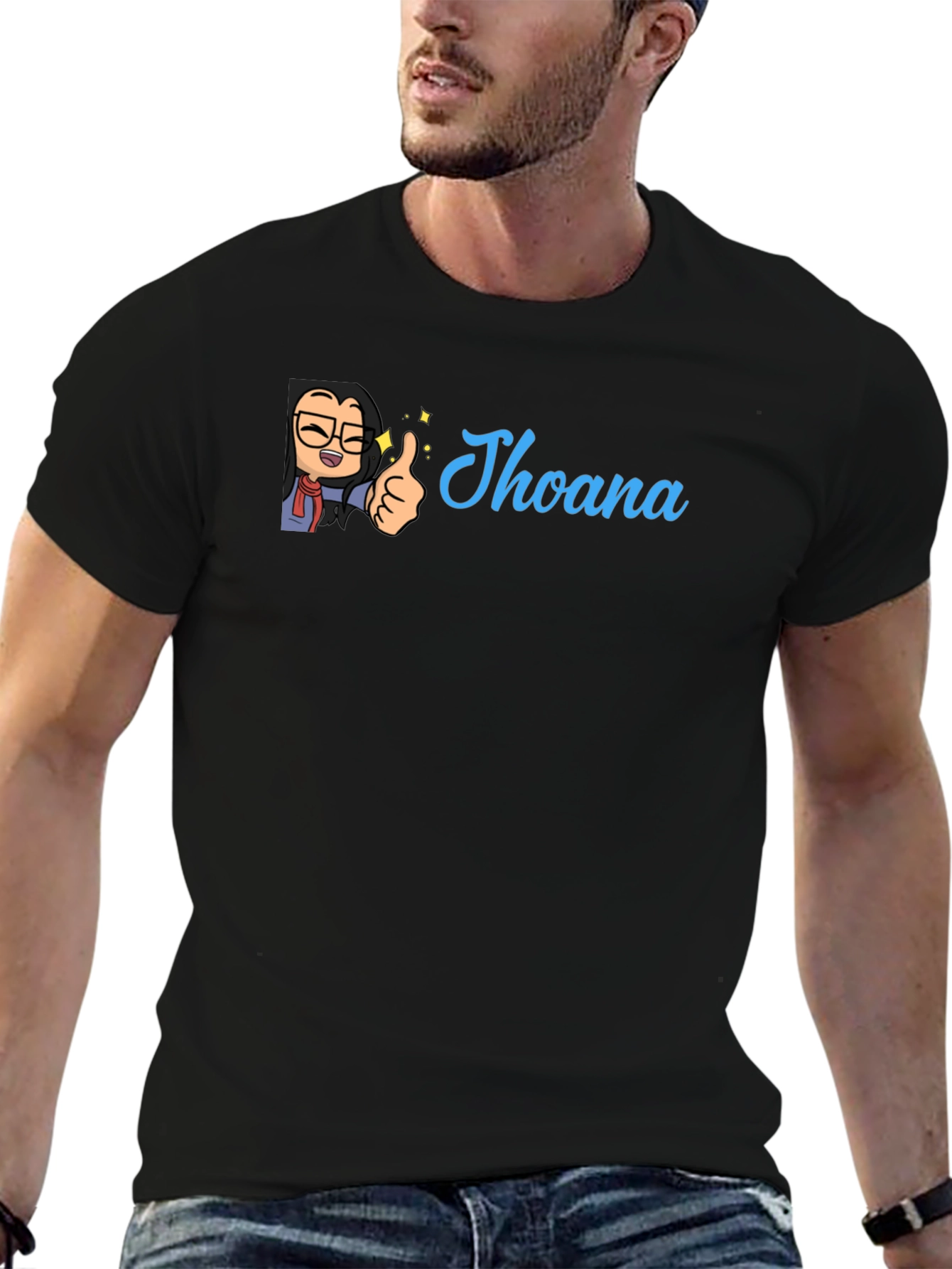 Personalized Jhoana Cartoon Graphic Tee