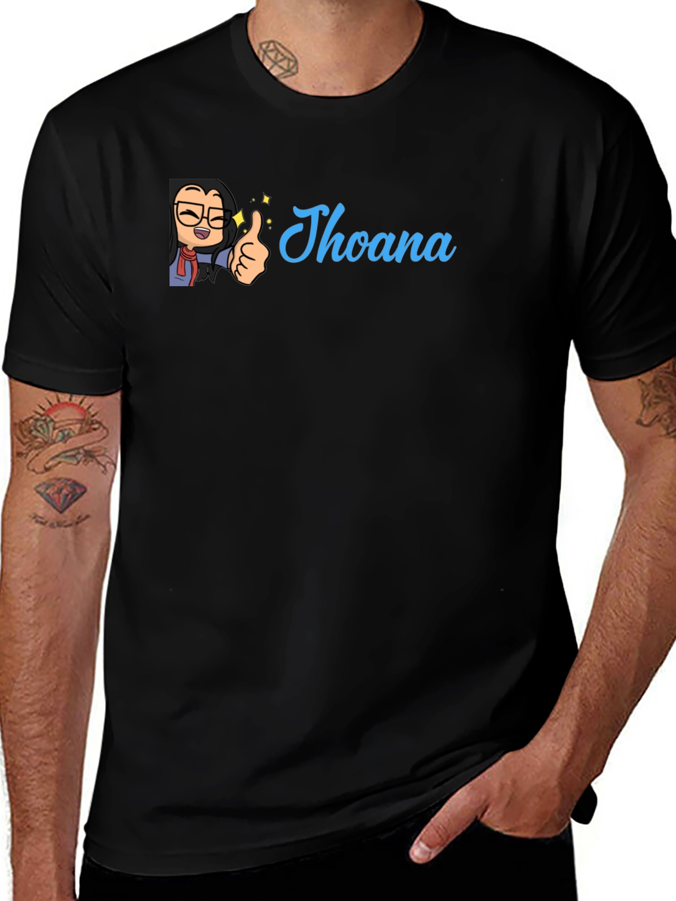 Personalized Jhoana Cartoon Graphic Tee