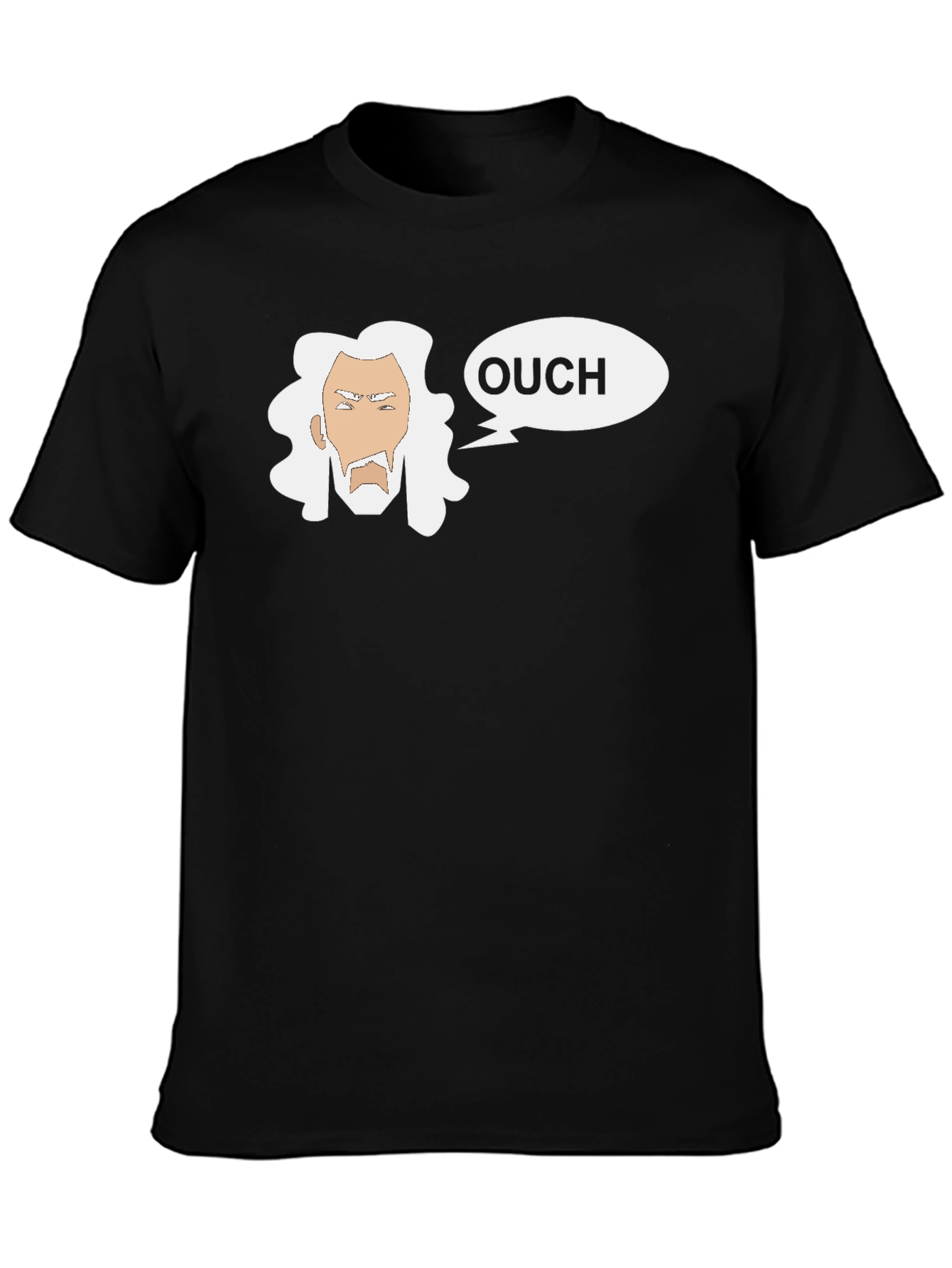 Ouch Wizard Graphic T-Shirt - Black Cotton Tee