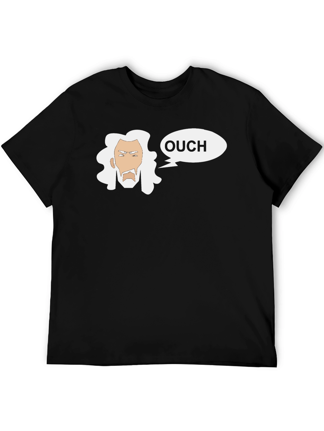 Ouch Wizard Graphic T-Shirt - Black Cotton Tee
