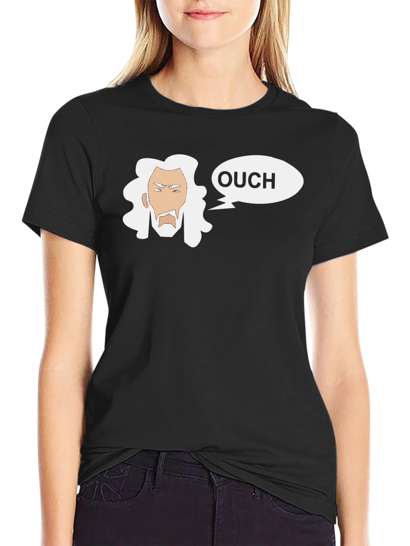 Ouch Wizard Graphic T-Shirt - Black Cotton Tee