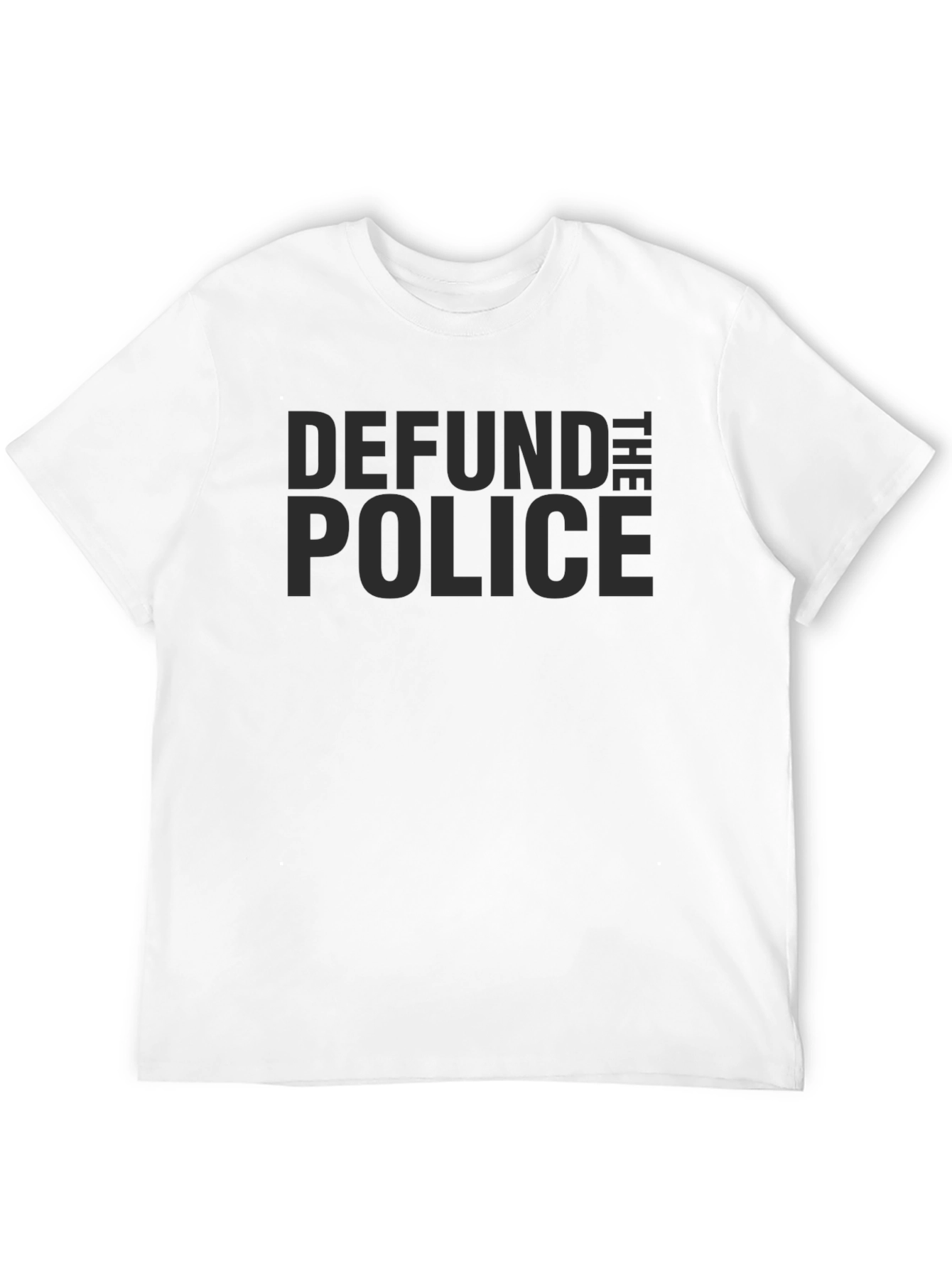Defund the Police Graphic Tee - Black