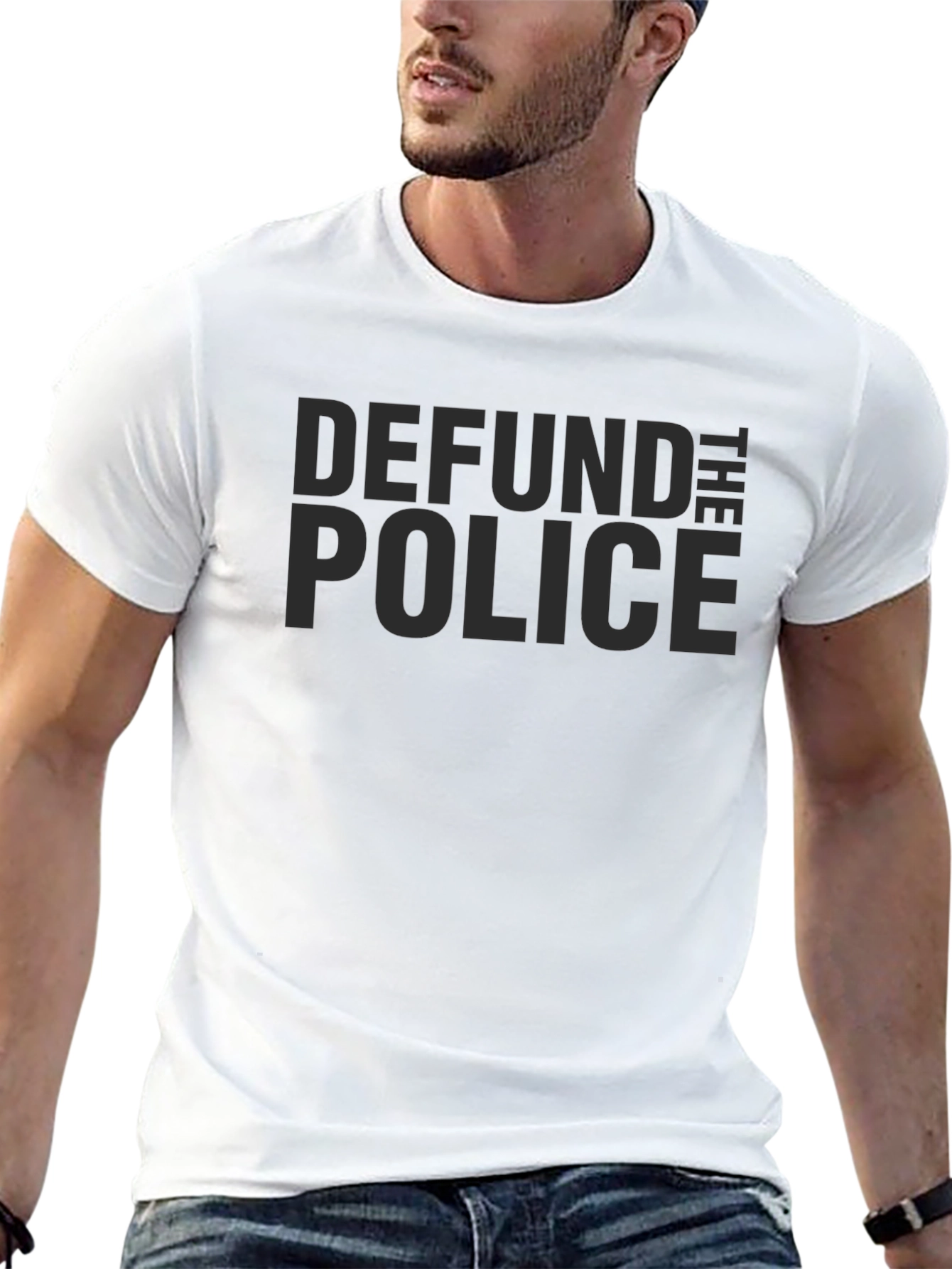Defund the Police Graphic Tee - Black