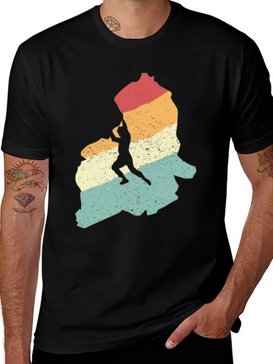 Retro Climbing T-Shirt - Vintage Style Graphic Tee