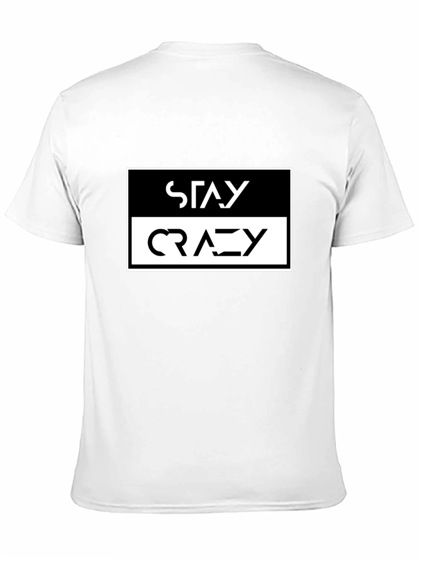 Stay Crazy Graphic Tee - Black