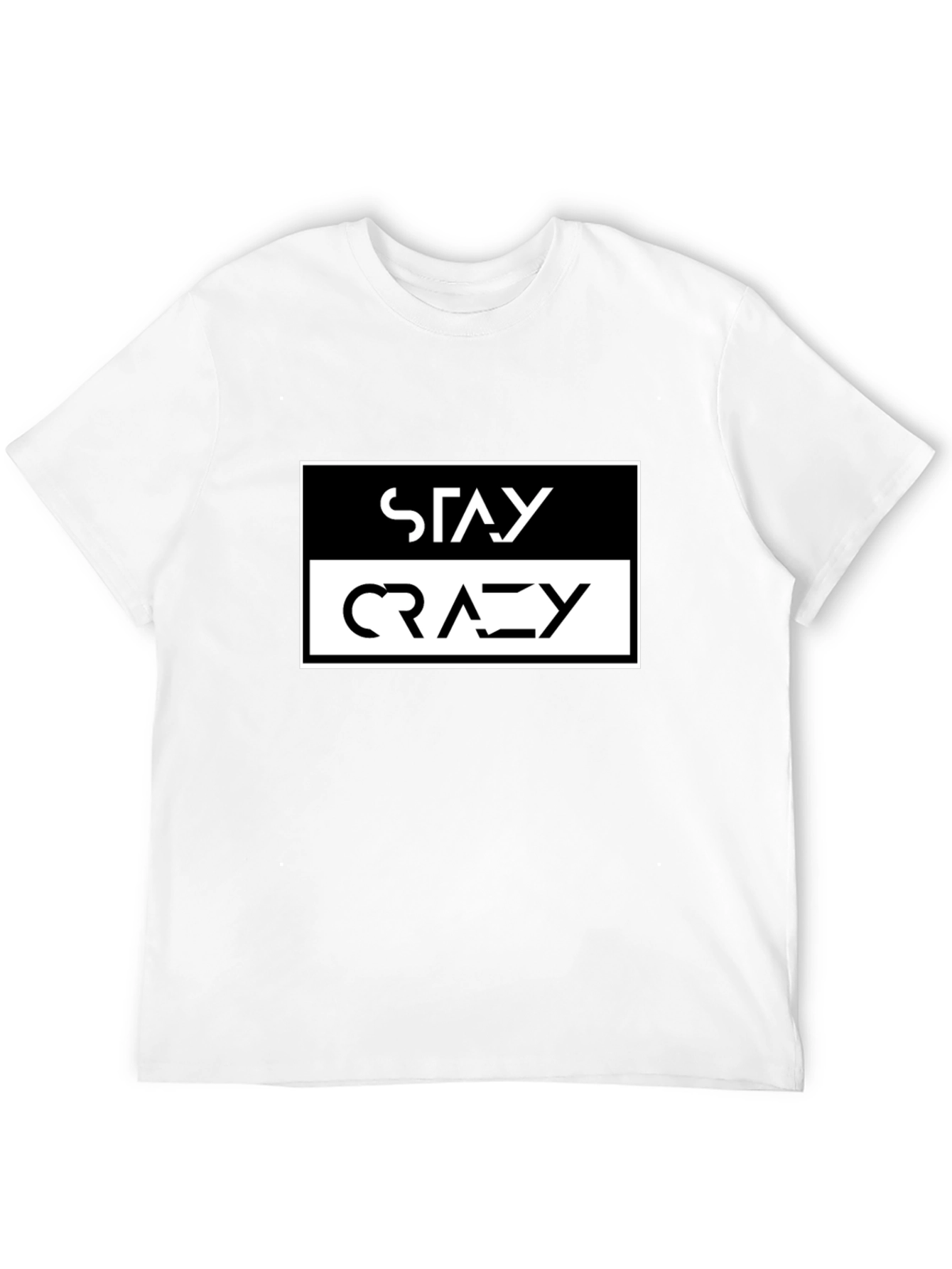 Stay Crazy Graphic Tee - Black