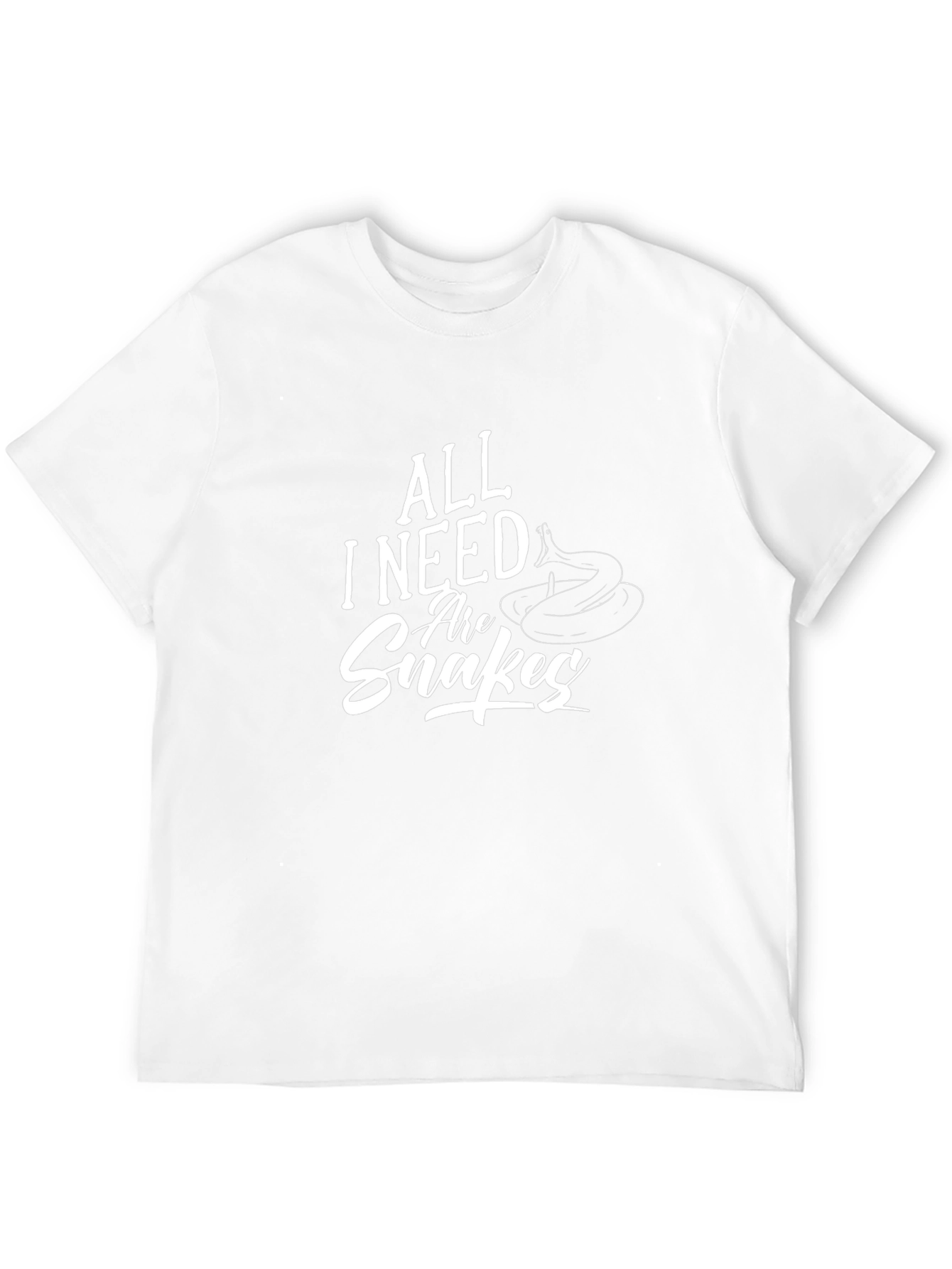 All I Need Are Snakes Black T-Shirt
