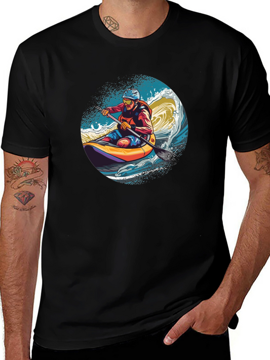 Kayaker Wave Graphic Tee - Adventure Ready!