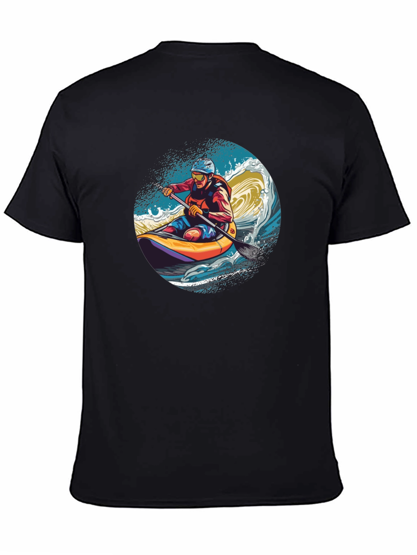 Kayaker Wave Graphic Tee - Adventure Ready!