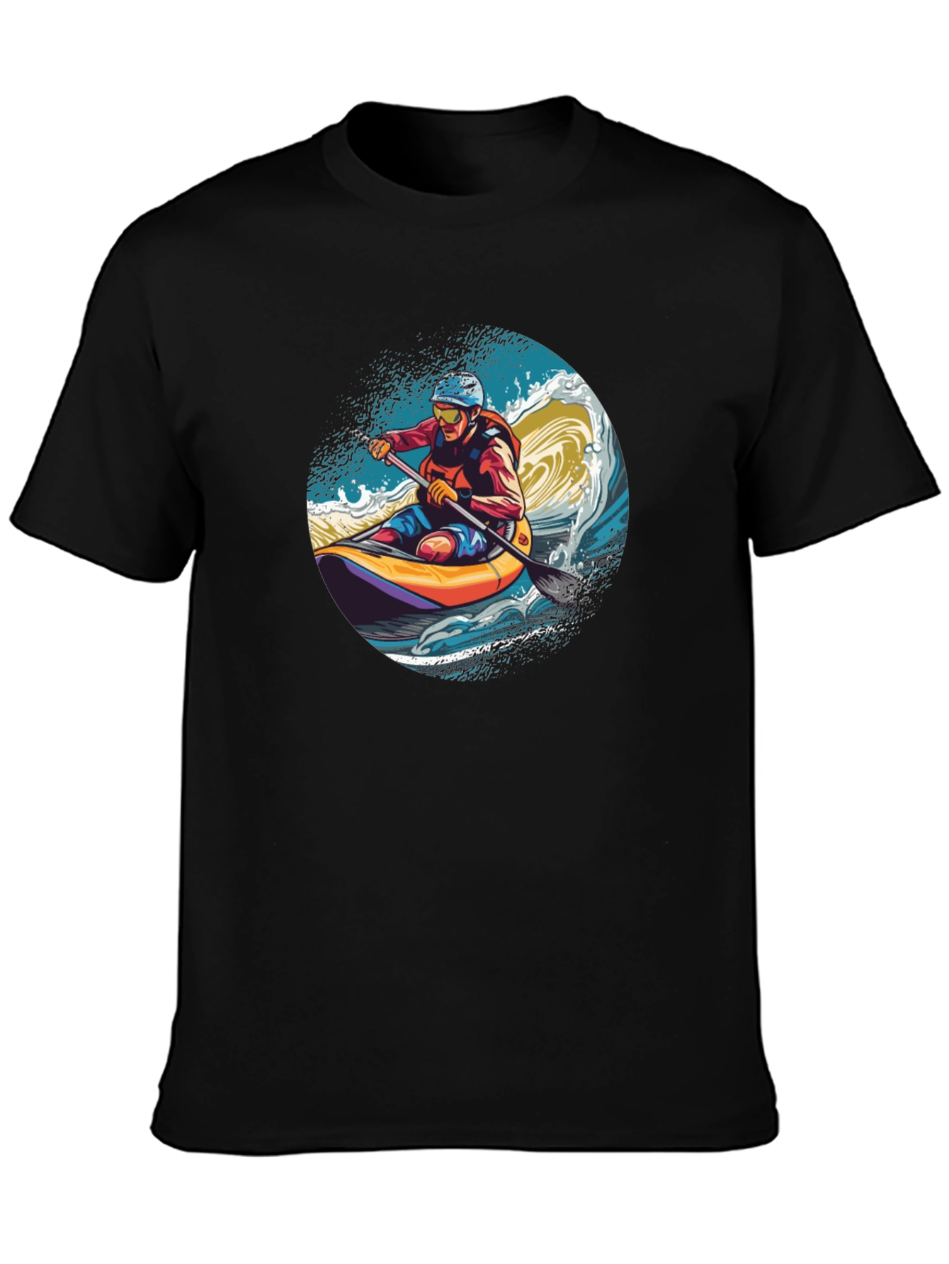 Kayaker Wave Graphic Tee - Adventure Ready!